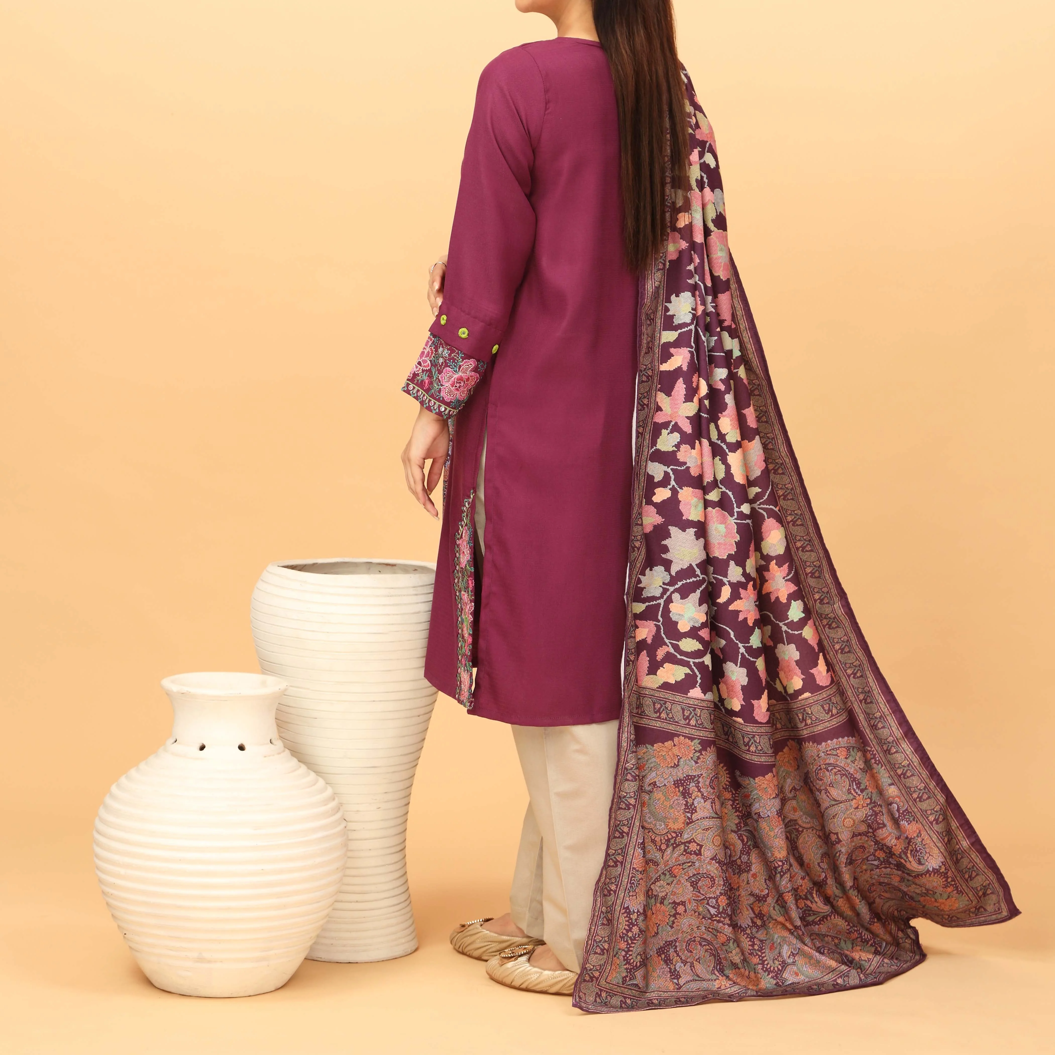 2PC- Digital Printed Suit PW3019 - Image 3