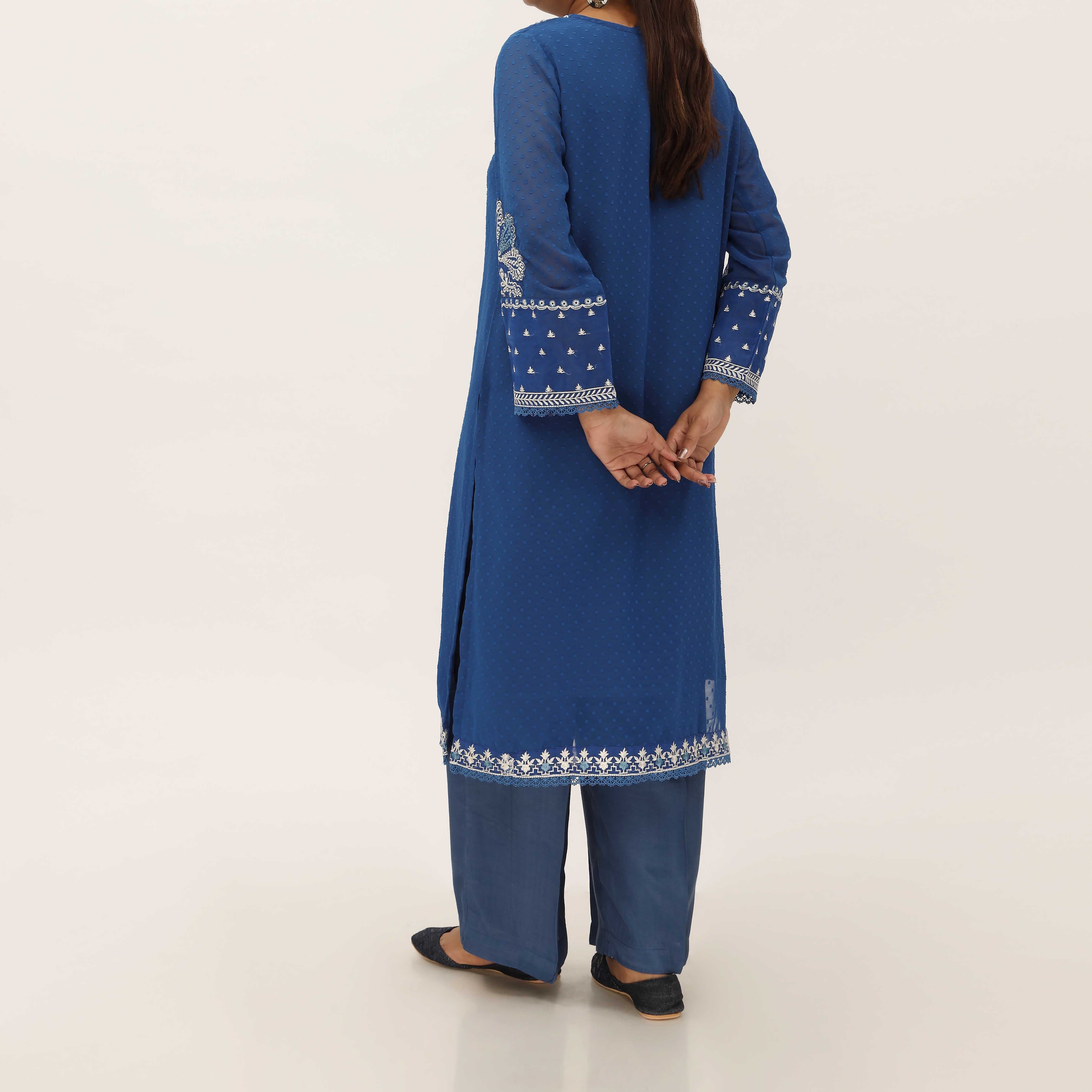 2PC- Georget Broshia Chiffon Suit PS5085 - Image 5