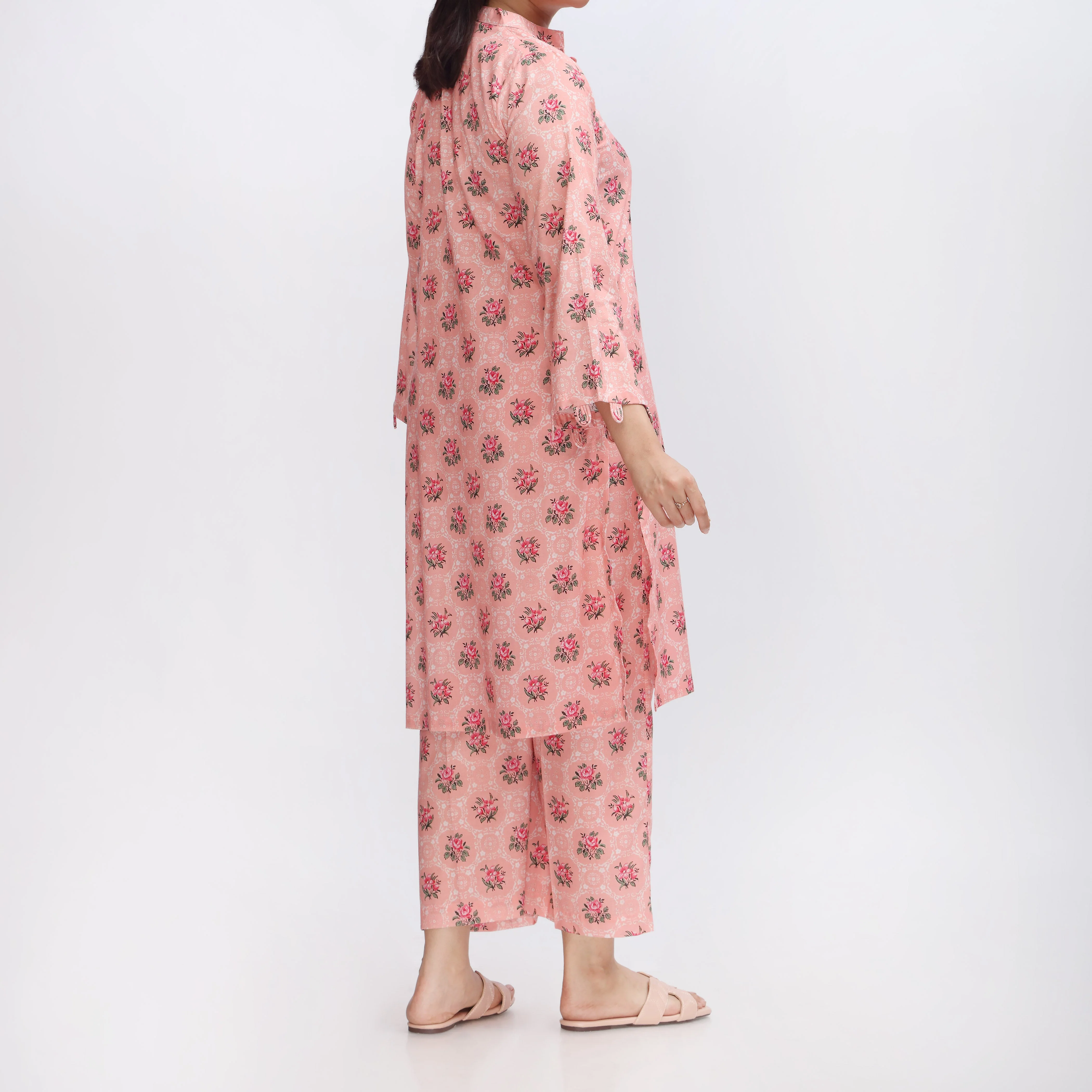 2PC- Printed Cambric Shirt & Trouser PS3810 - Image 3