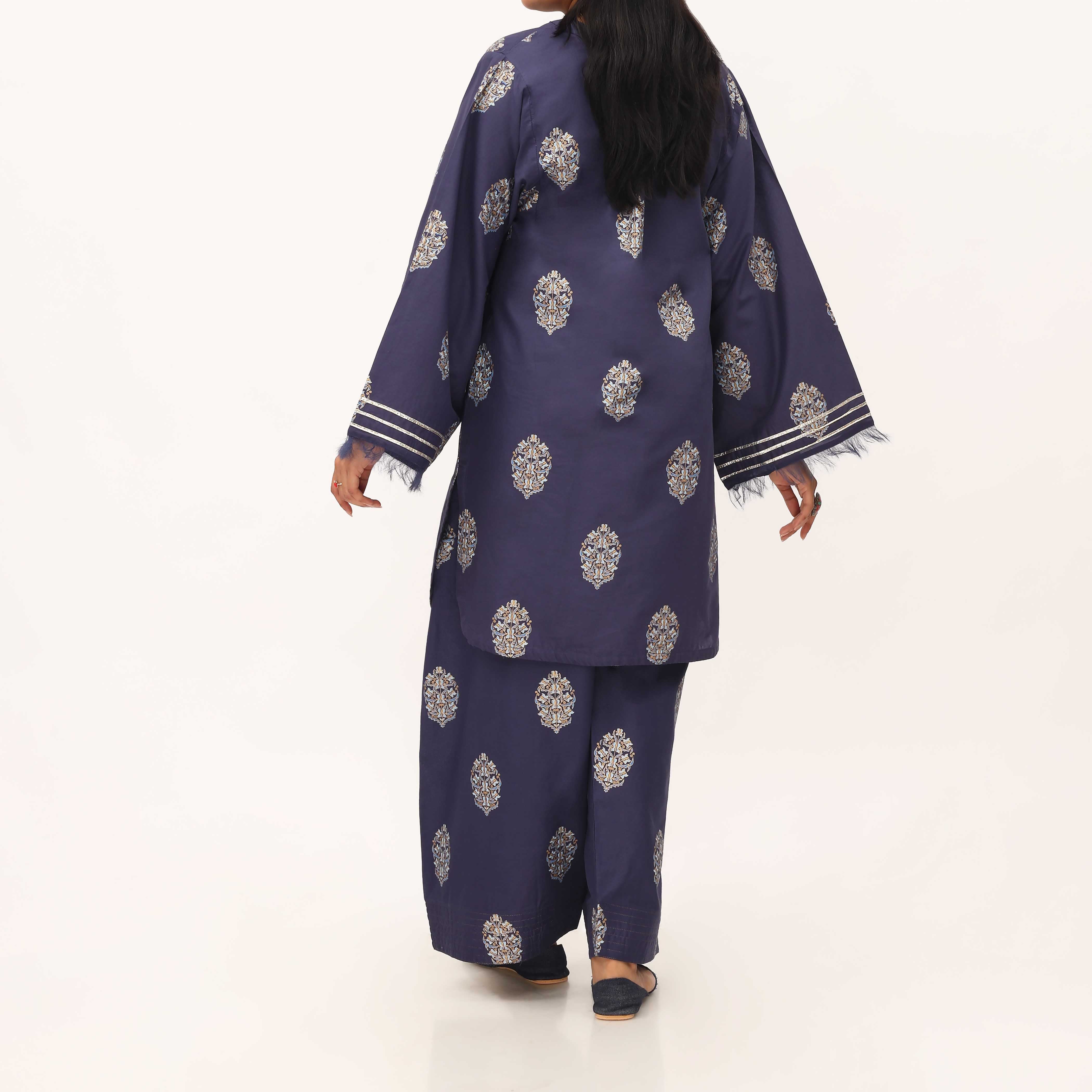 2PC- Printed Cotton Cambric Suit PS5365 - Image 4