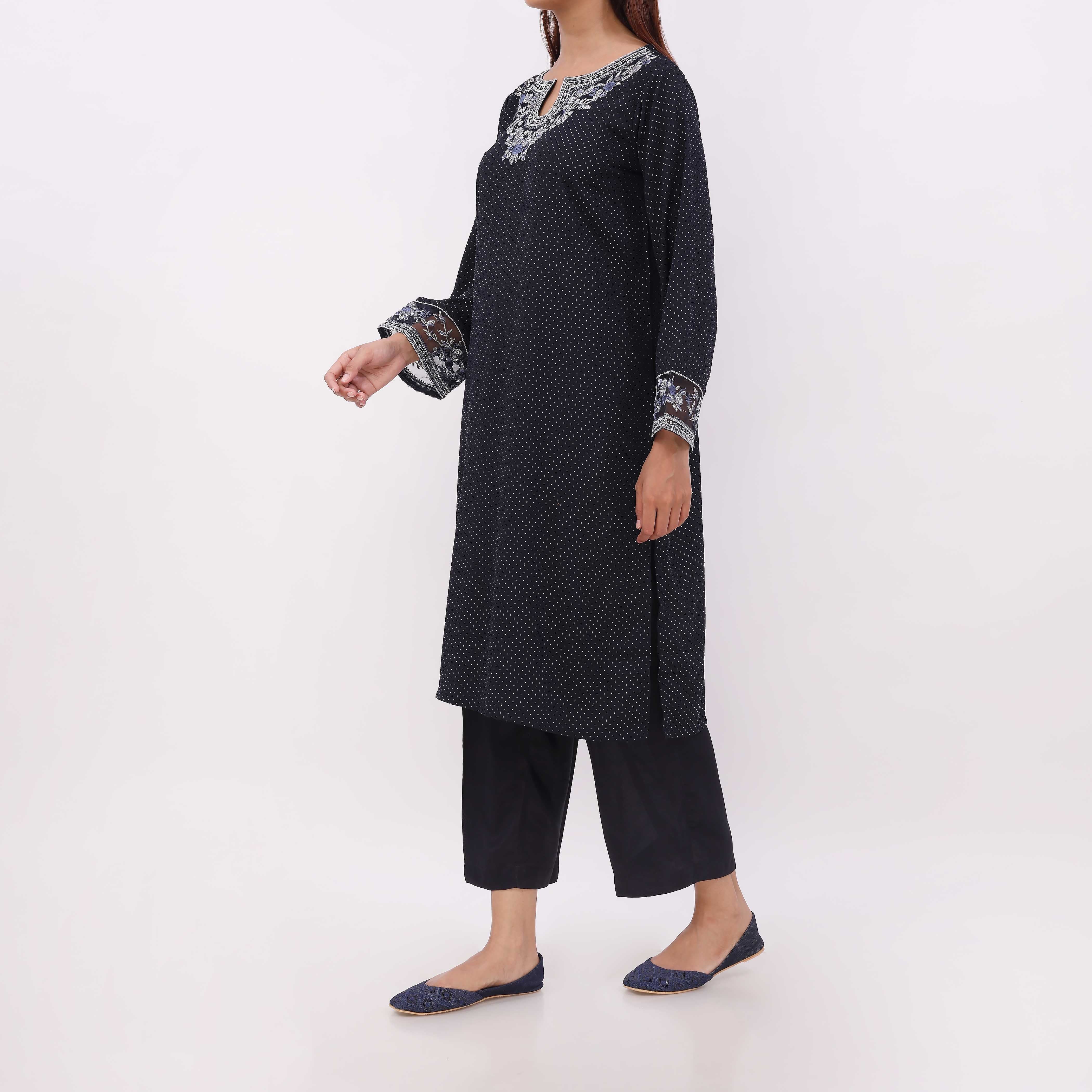 2PC- Printed Grip Silk Suit PS5338 - Image 3