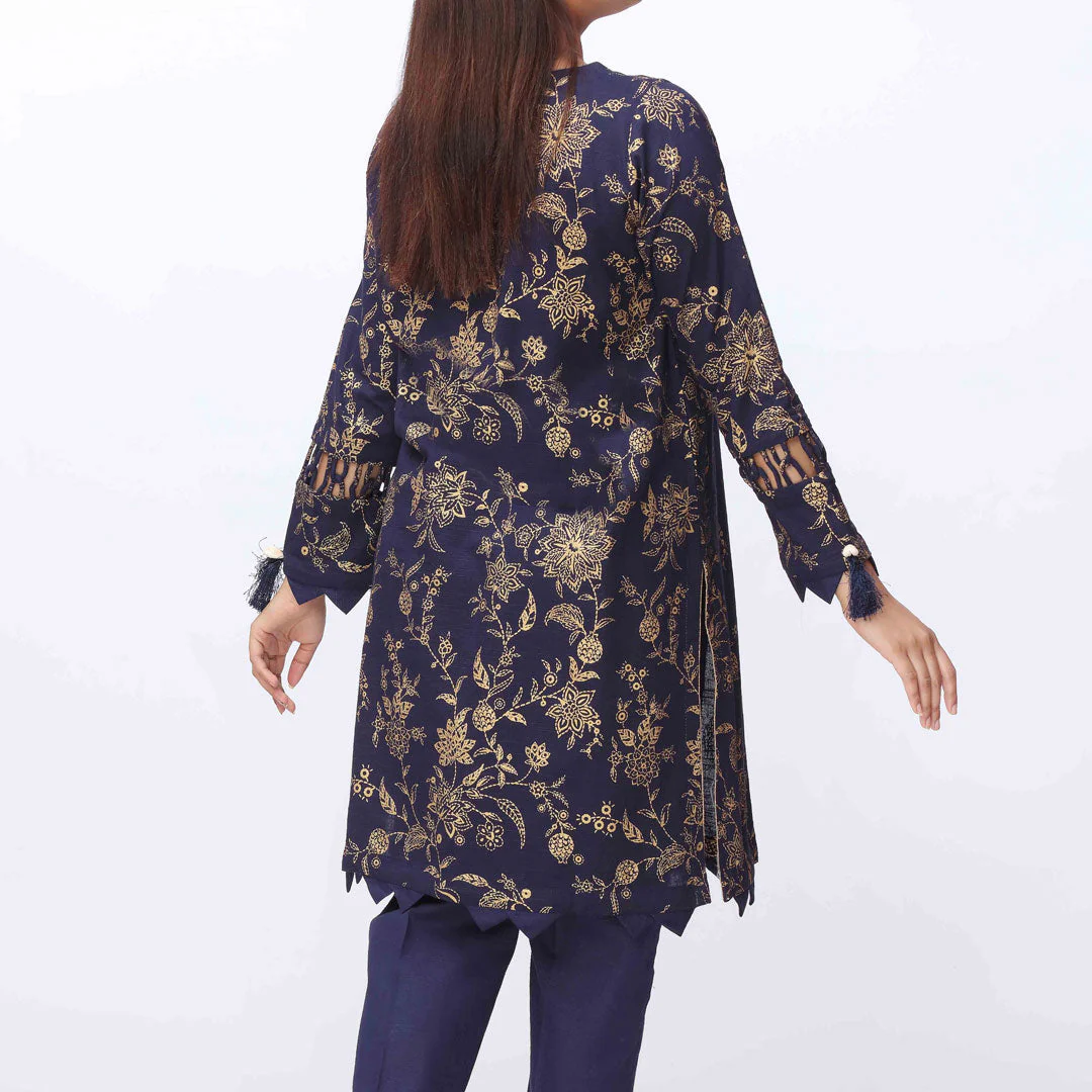 2PC- Printed Khaddar Shirt & Trouser PW3271 - Image 3