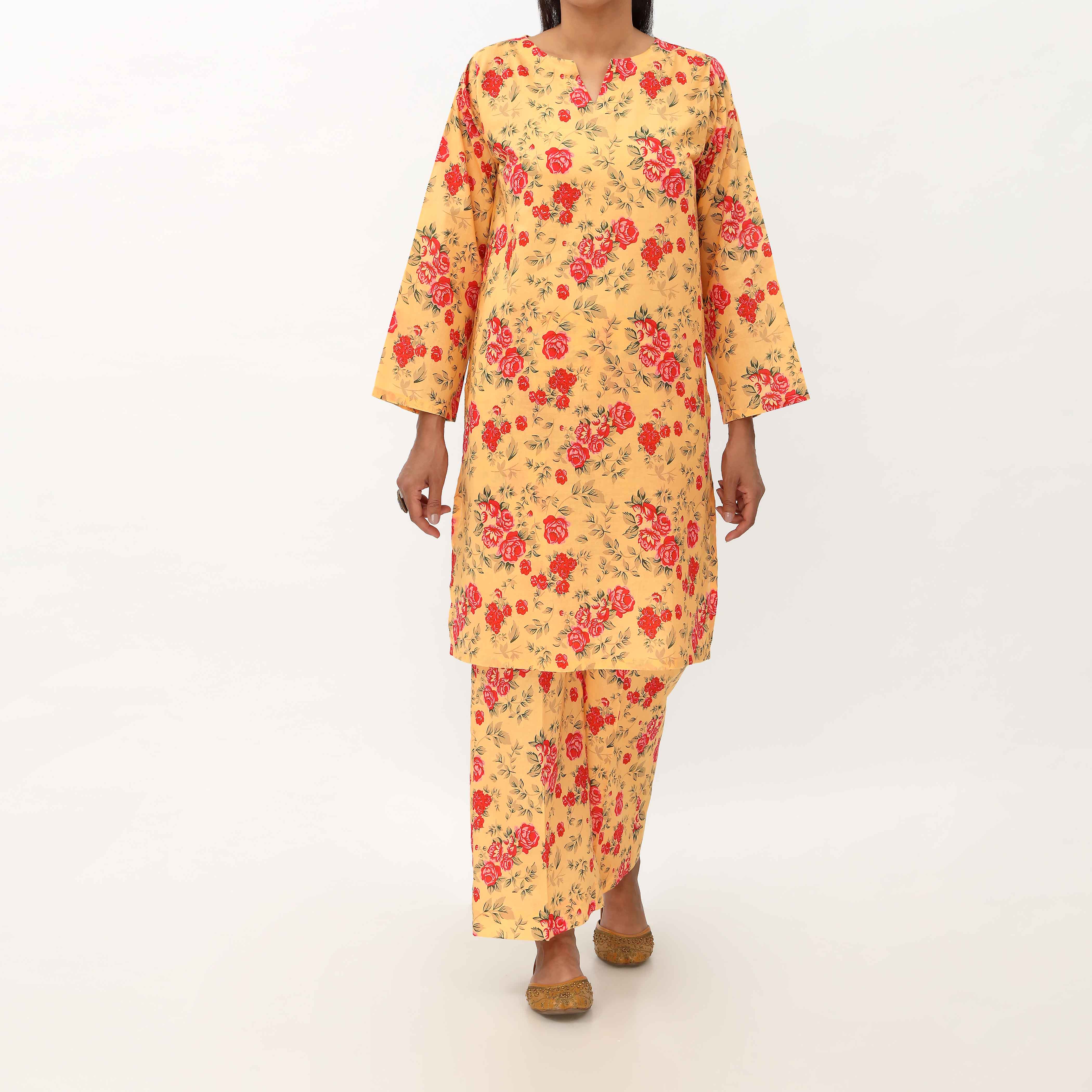 2PC- Unstitched Digital Printed Cambric Suit US5031 - Image 2