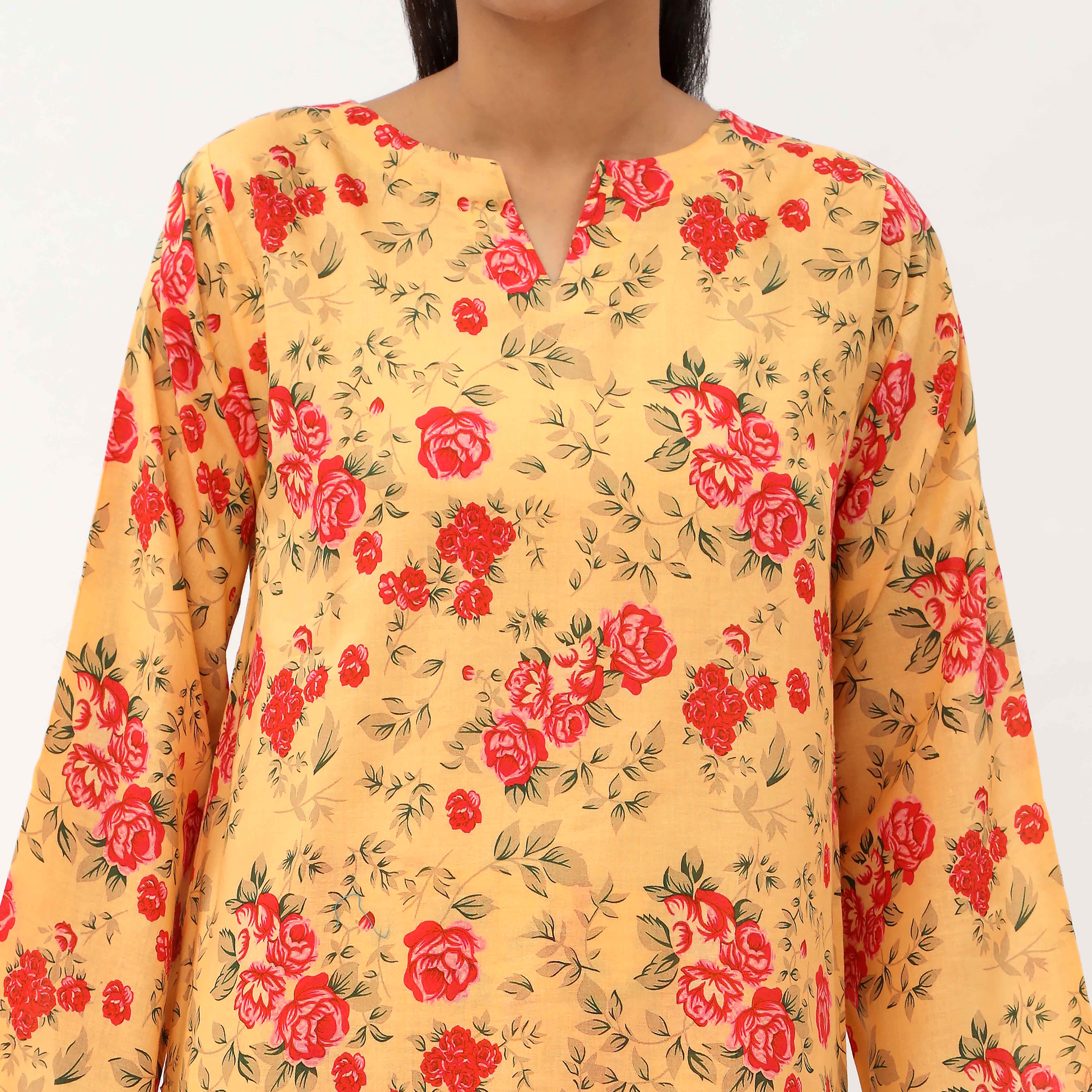 2PC- Unstitched Digital Printed Cambric Suit US5031 - Image 3