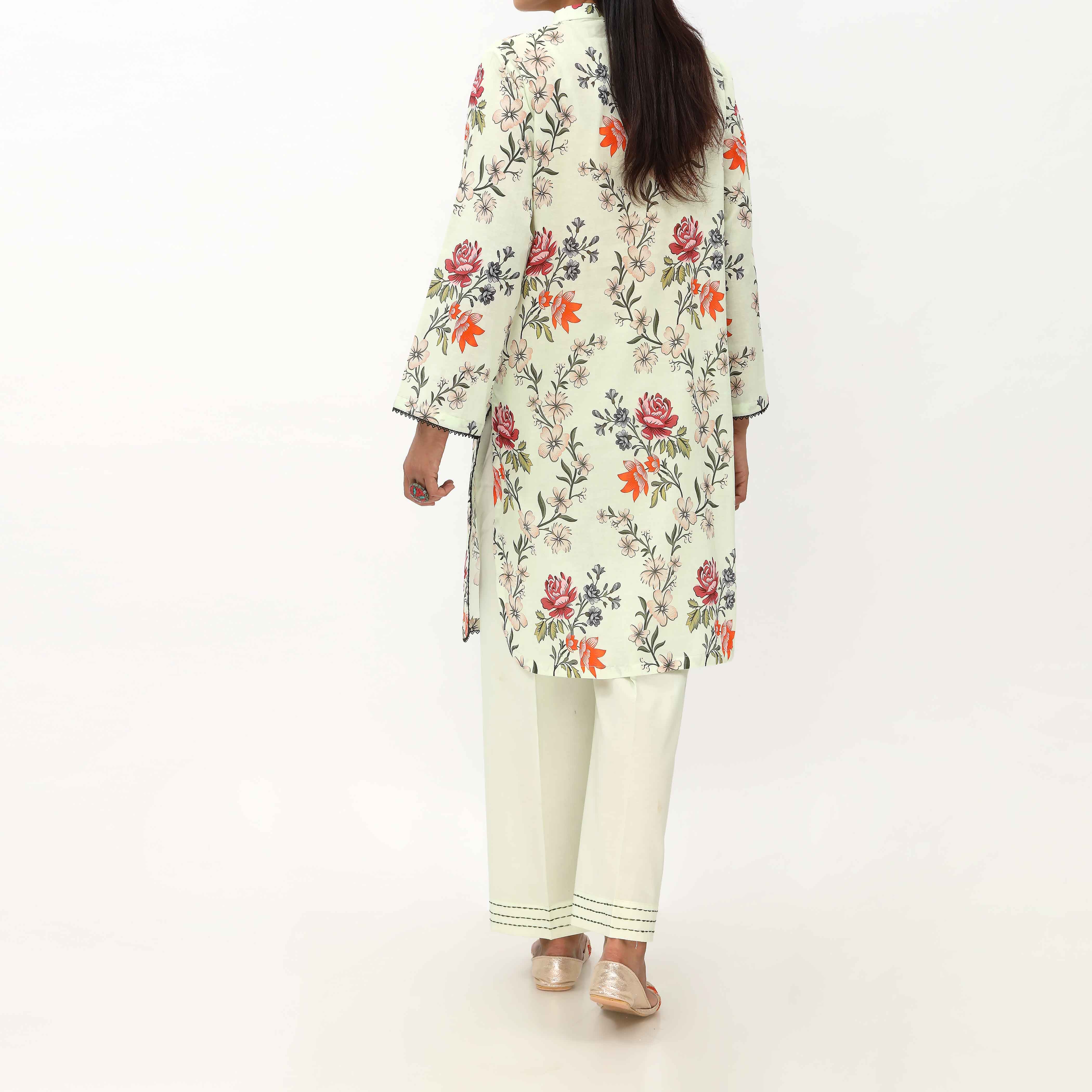 2PC- Unstitched Digital Printed Cambric Suit US5041 - Image 3