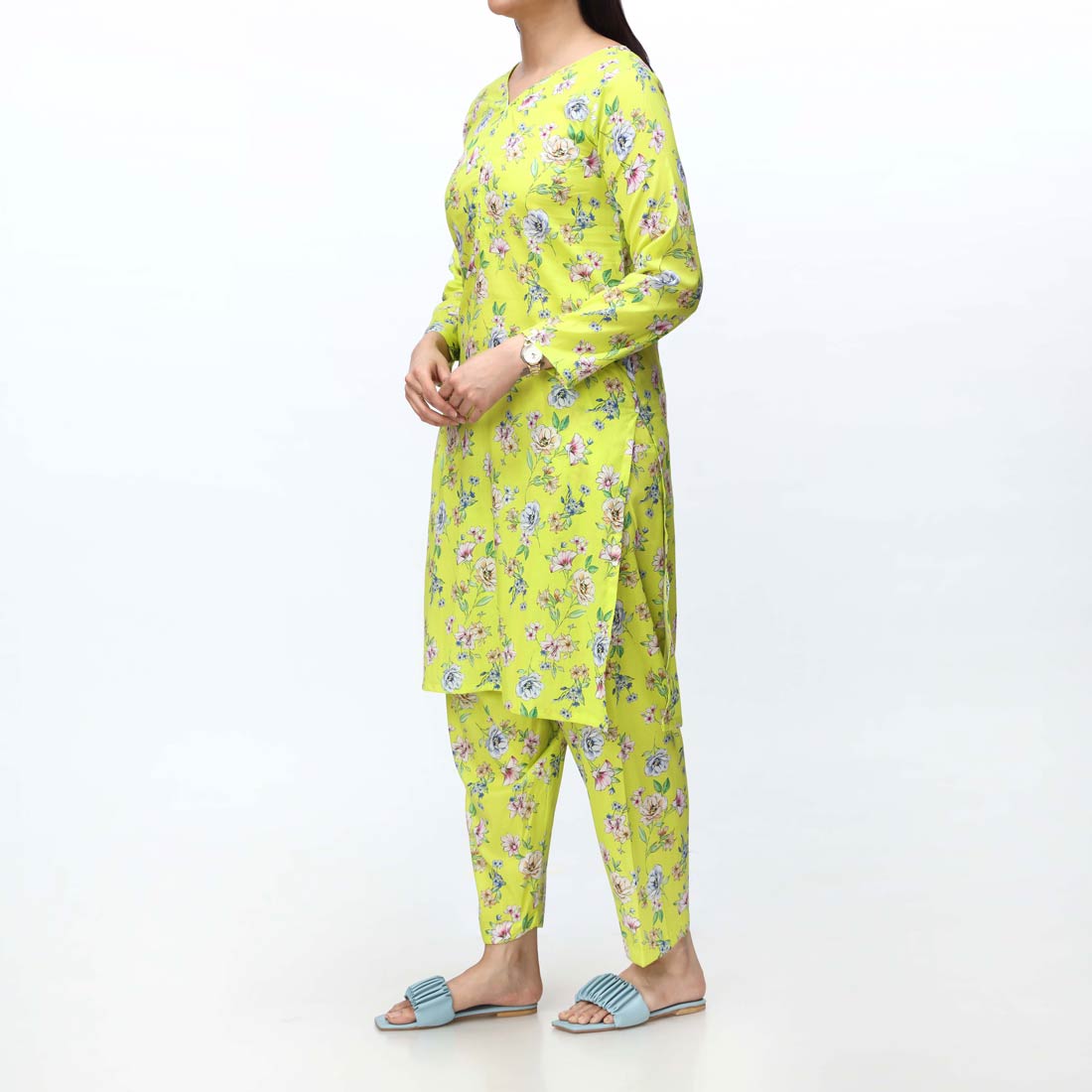 2PC - Unstitched Digital Printed Lawn Suit PS4838 - Image 2