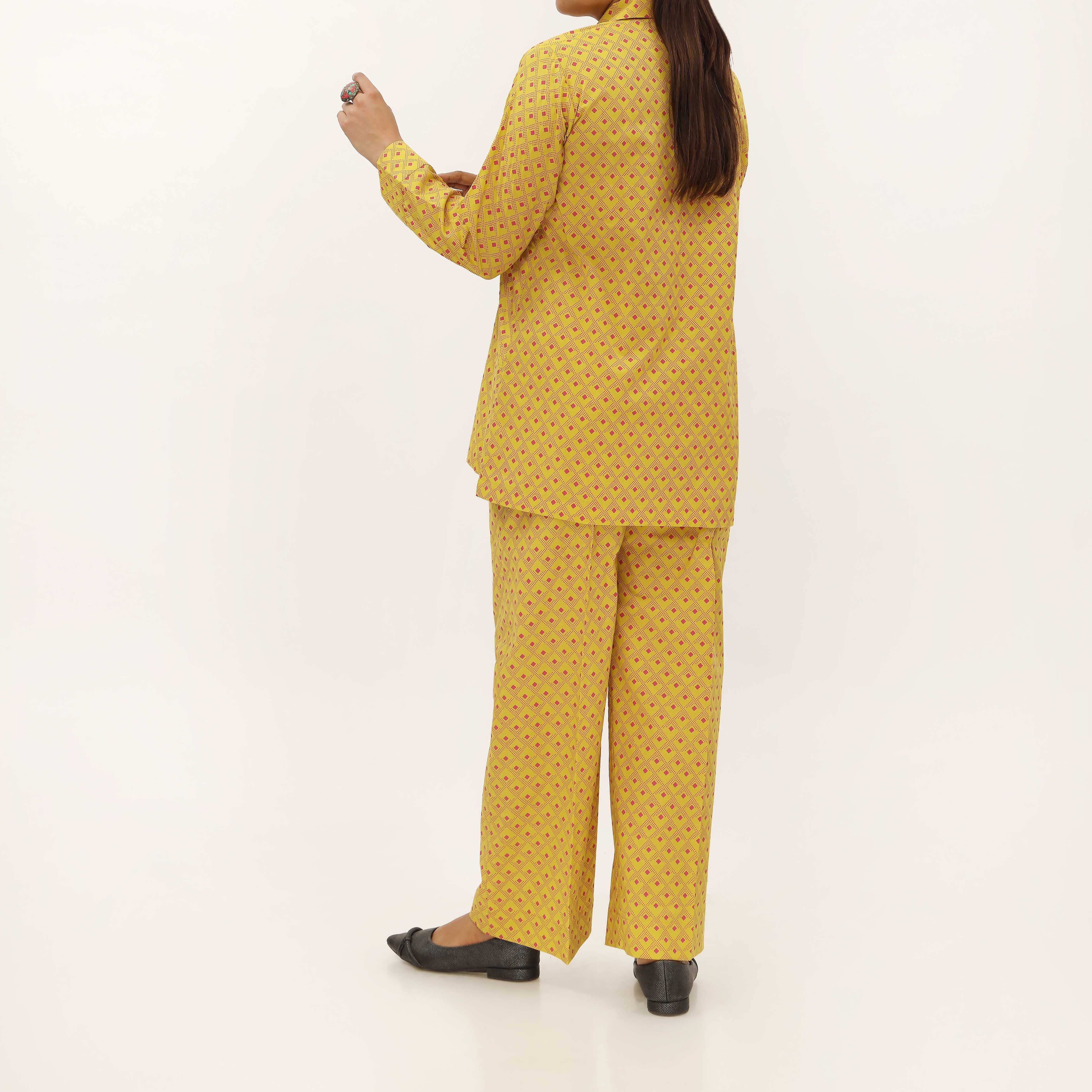 2PC- Unstitched Screen Printed Cotton Suit US5295 - Image 4
