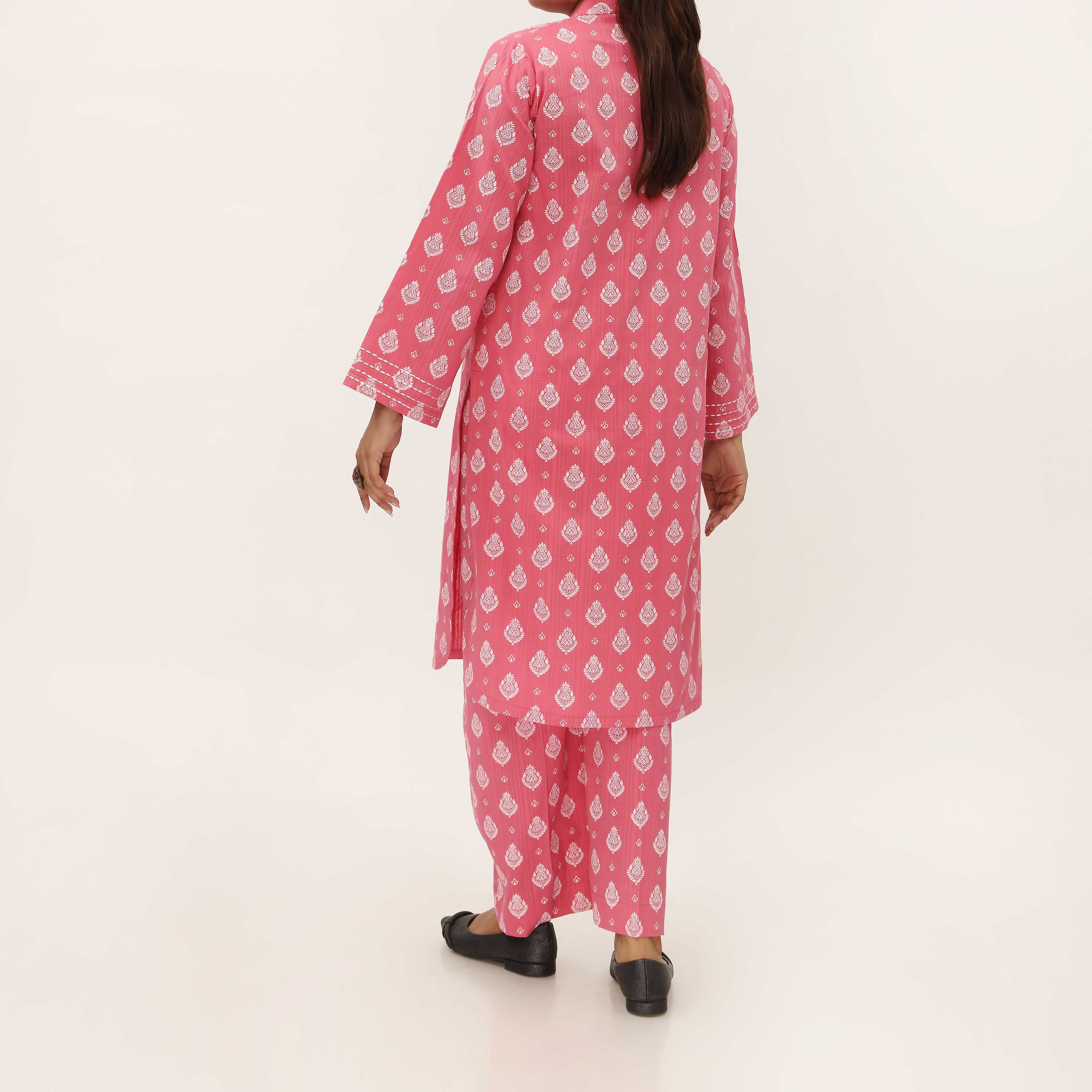 2PC- Unstitched Screen Printed Cotton Suit US5310 - Image 3