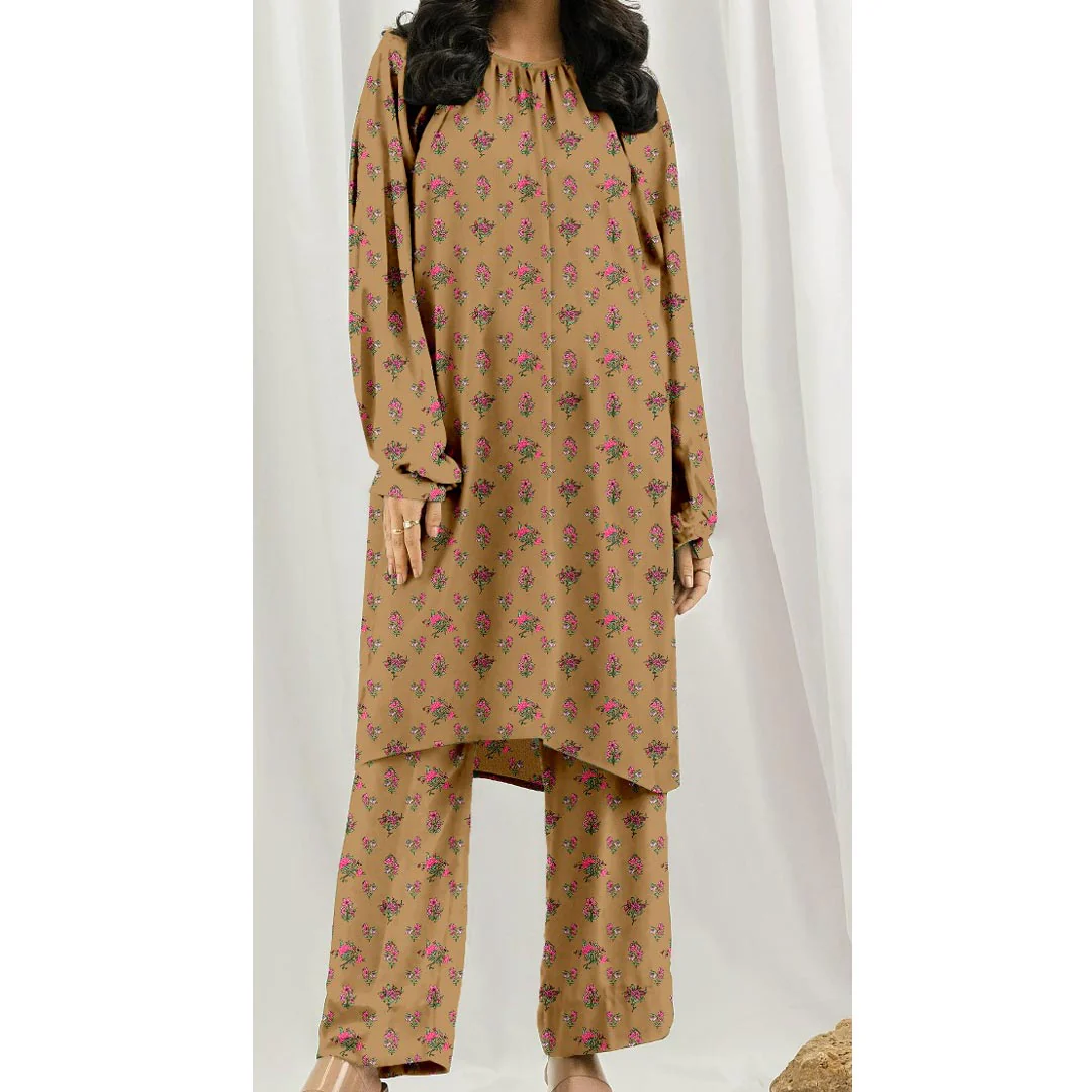 2PC Unstitched Slub Khaddar Suit UW5041 - Image 2