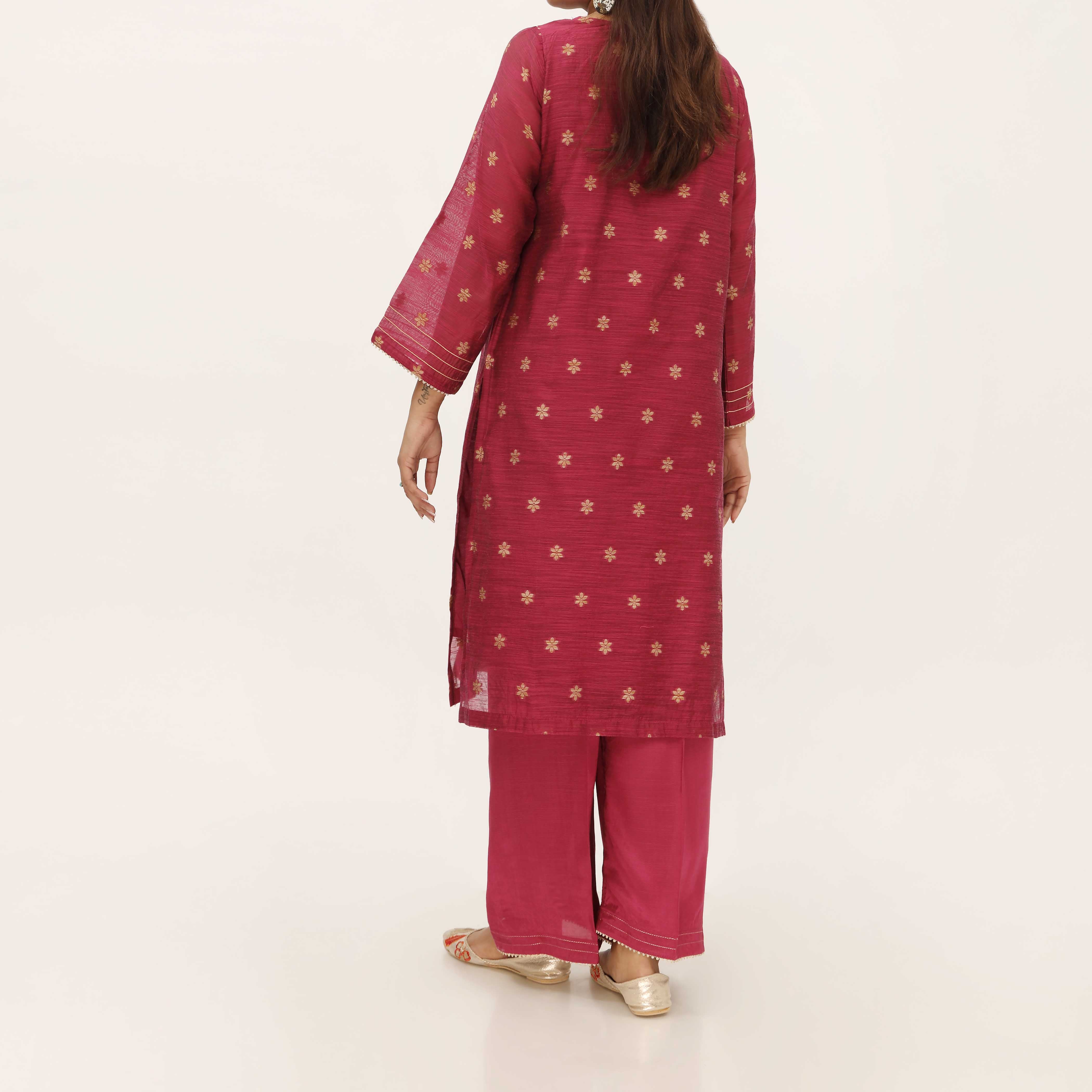 2PC- Yarn Dyed Jaquard Suit PS5252 - Image 4