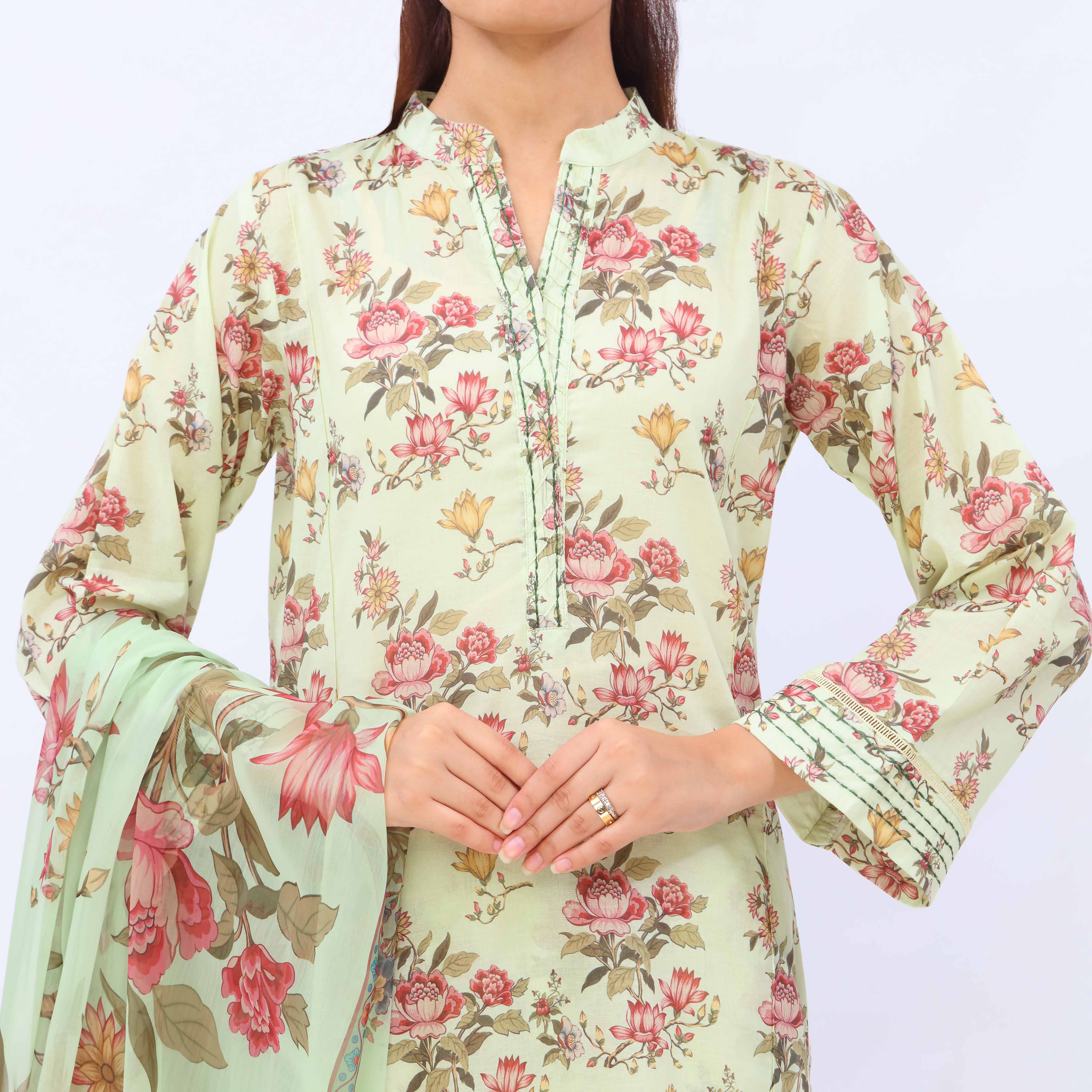 3 PC- Digital Printed Lawn Suit PS5429 - Image 3