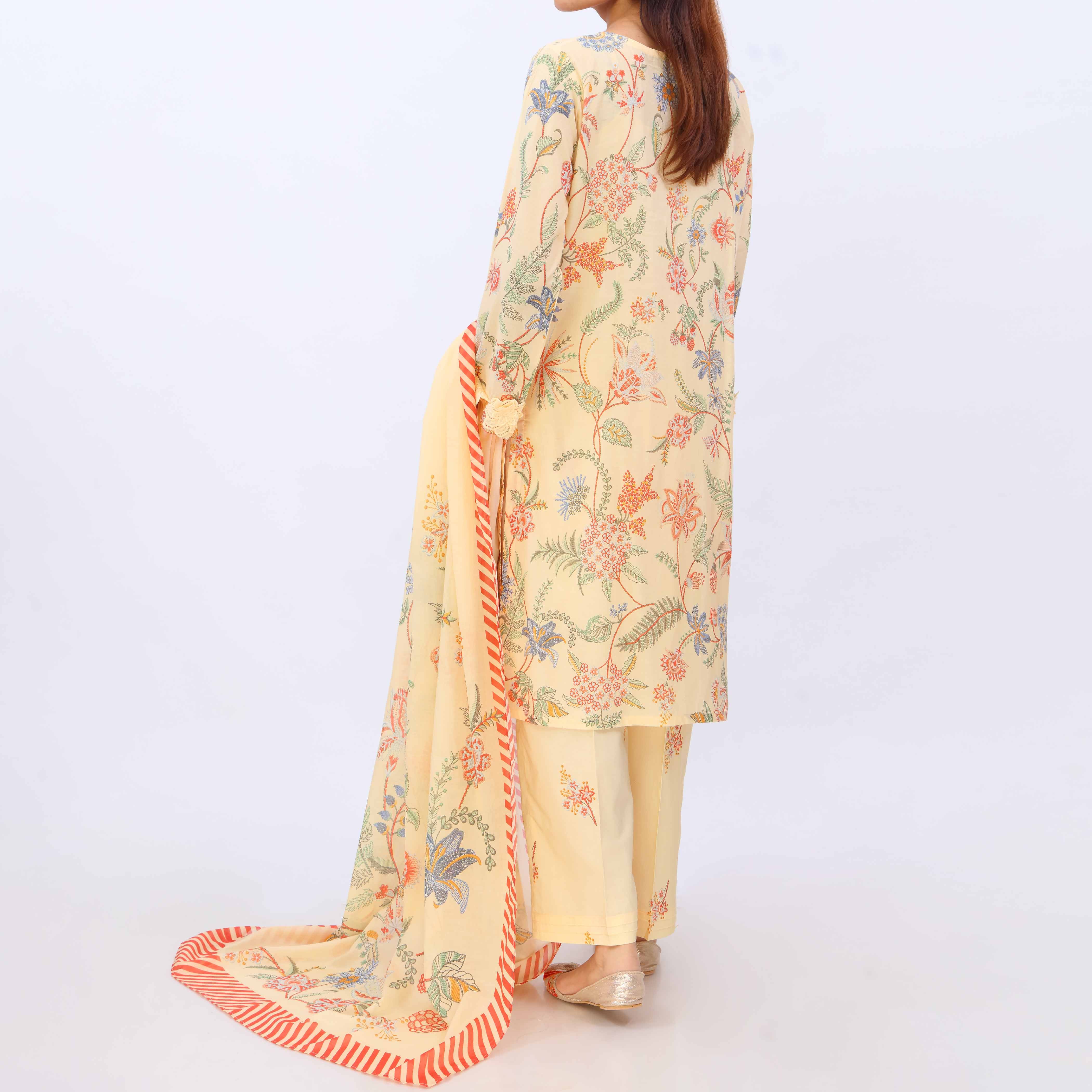 3 PC- Digital Printed Lawn Suit PS5432 - Image 5