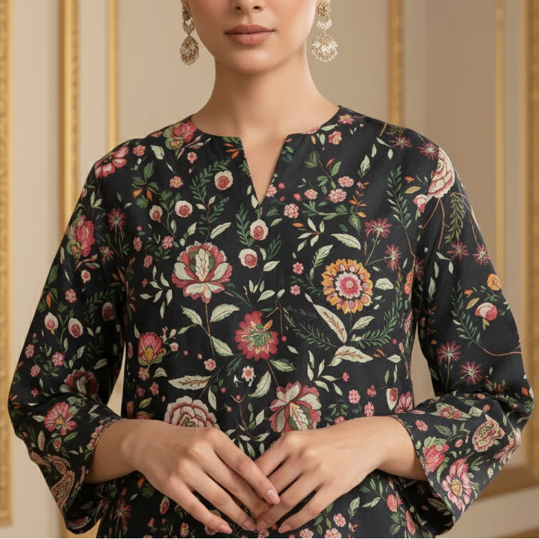 3PC Unstitched Printed Suit US5531 - Image 3