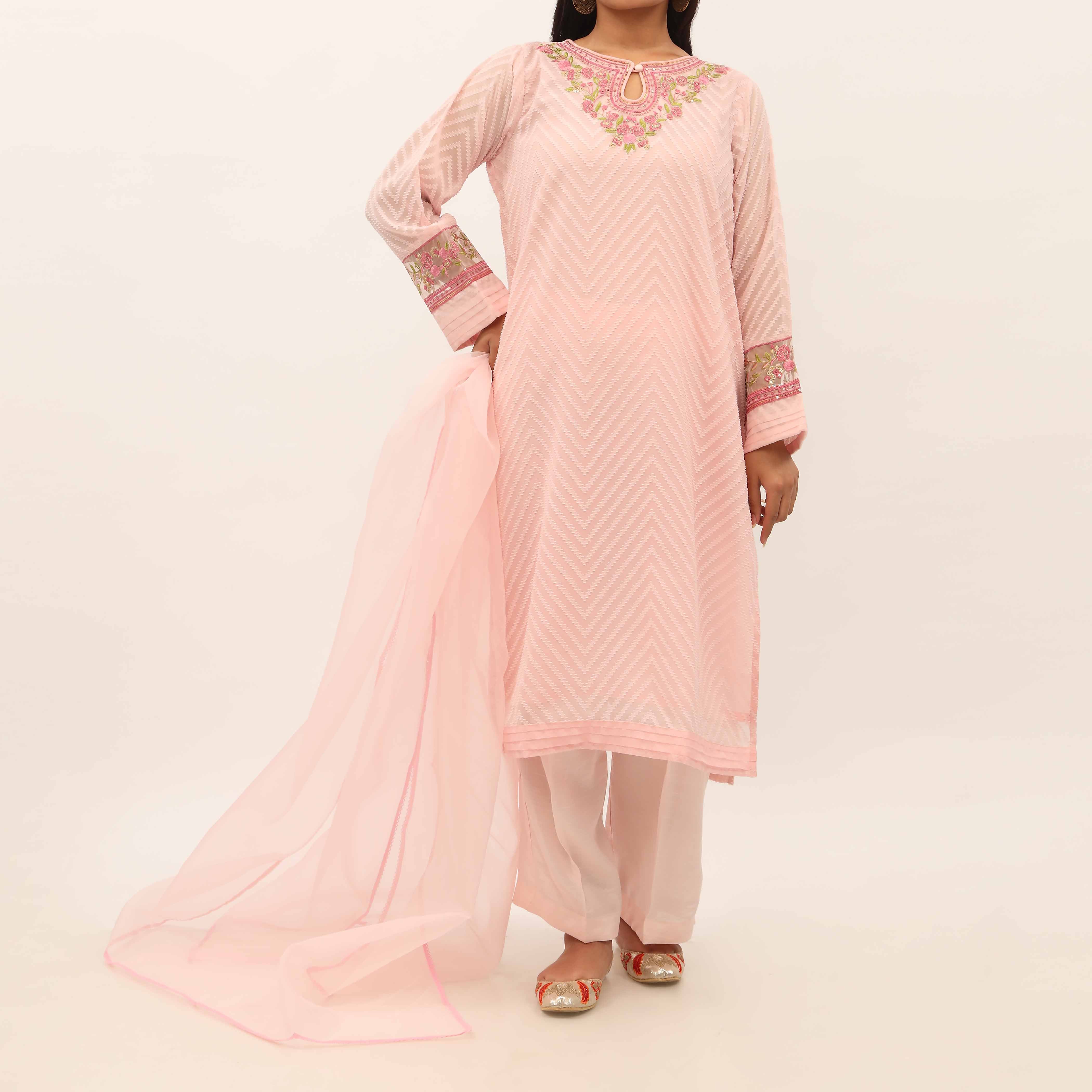 3PC- Broshia Chiffon Suit PS5303 - Image 2