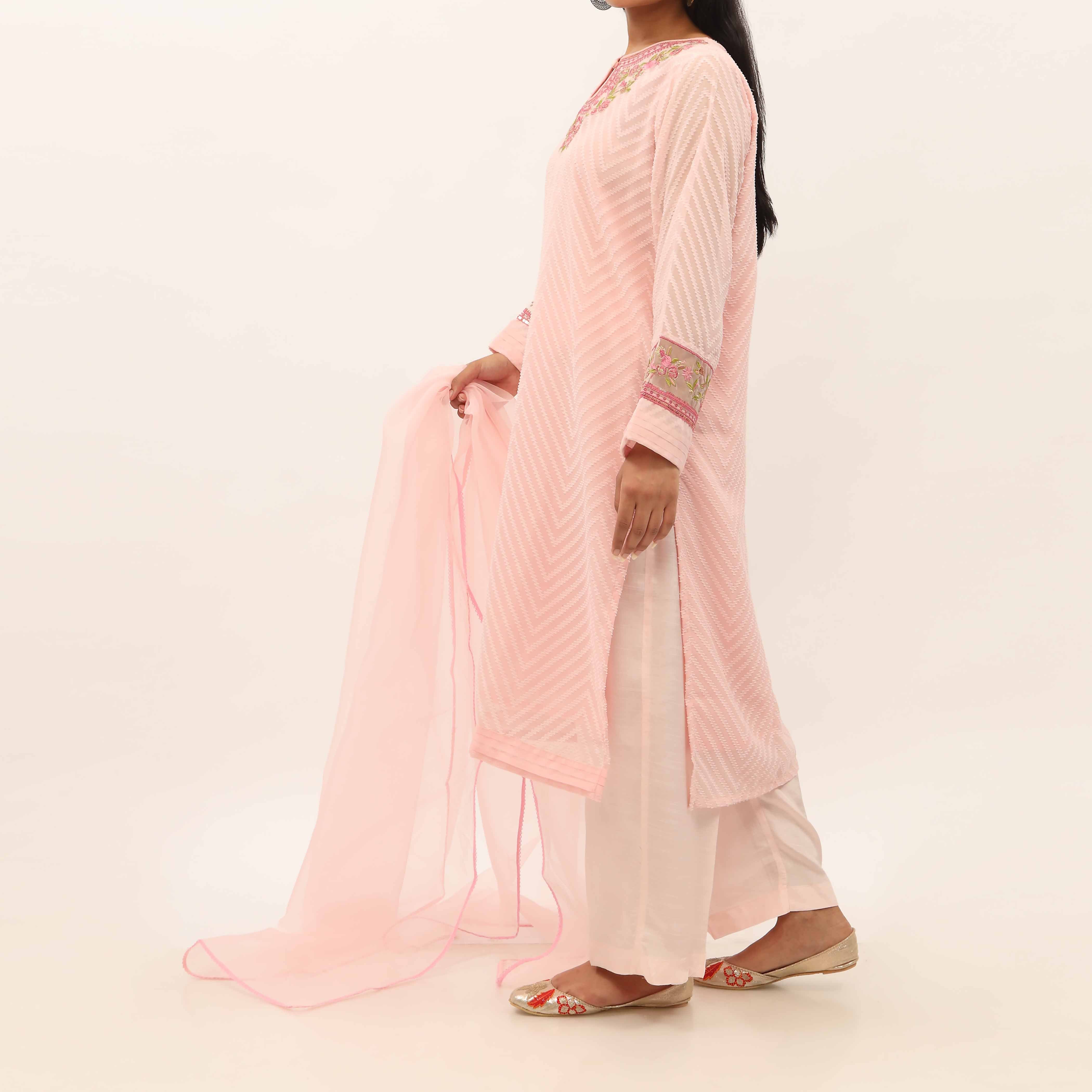 3PC- Broshia Chiffon Suit PS5303 - Image 4