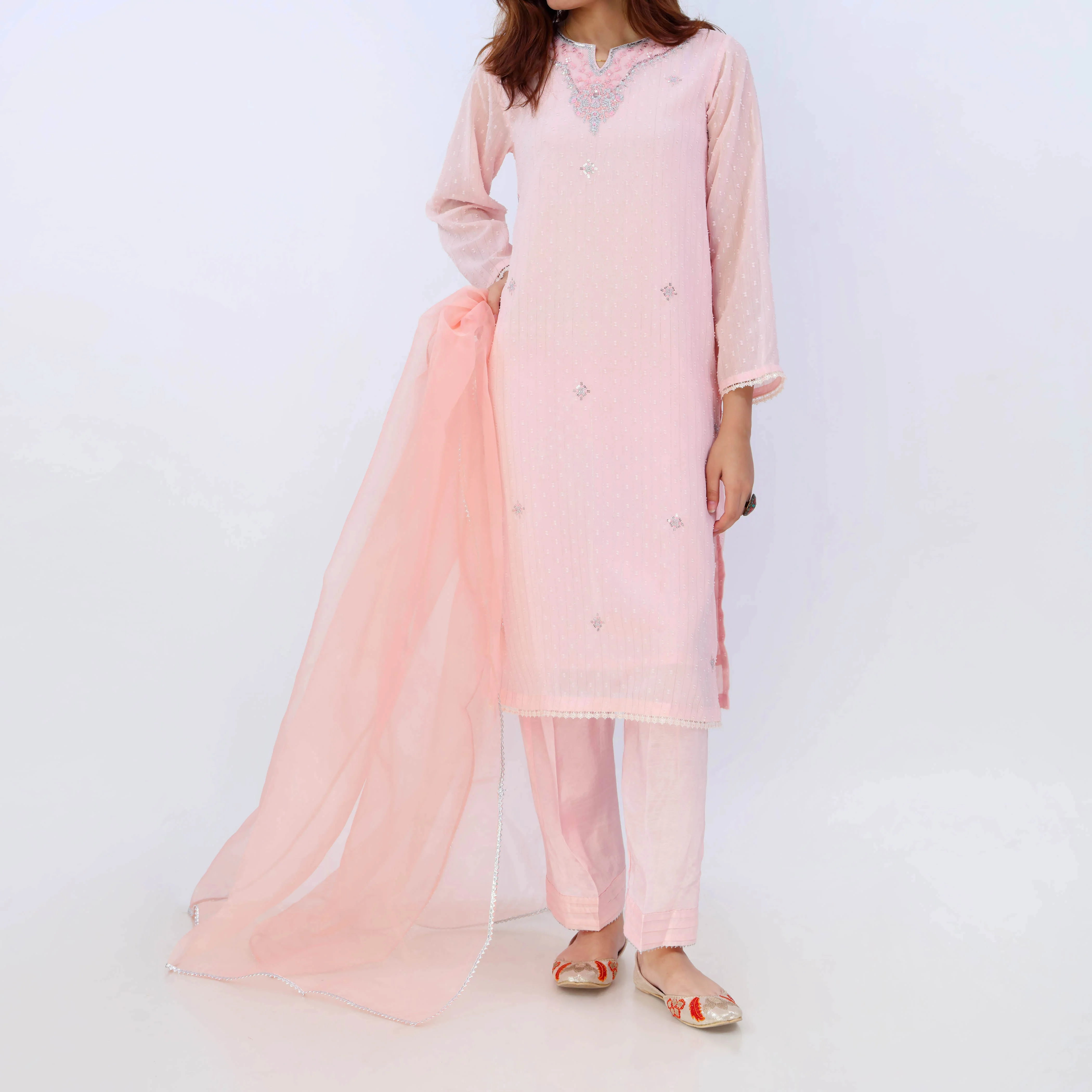 3PC- Broshia Chiffon Suit PS5341 - Image 2