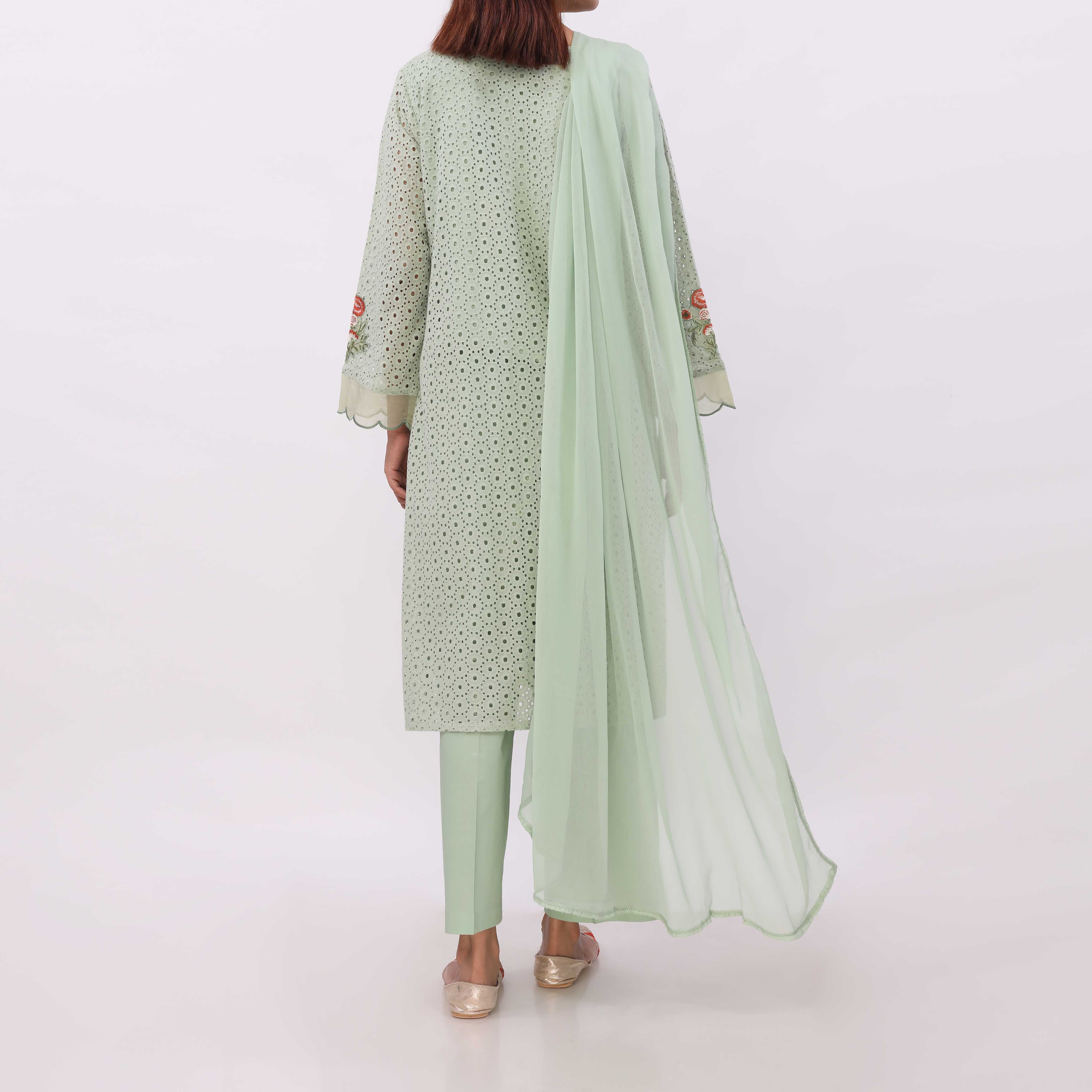 3PC- Chikan Kari Lawn Suit PS5312 - Image 5