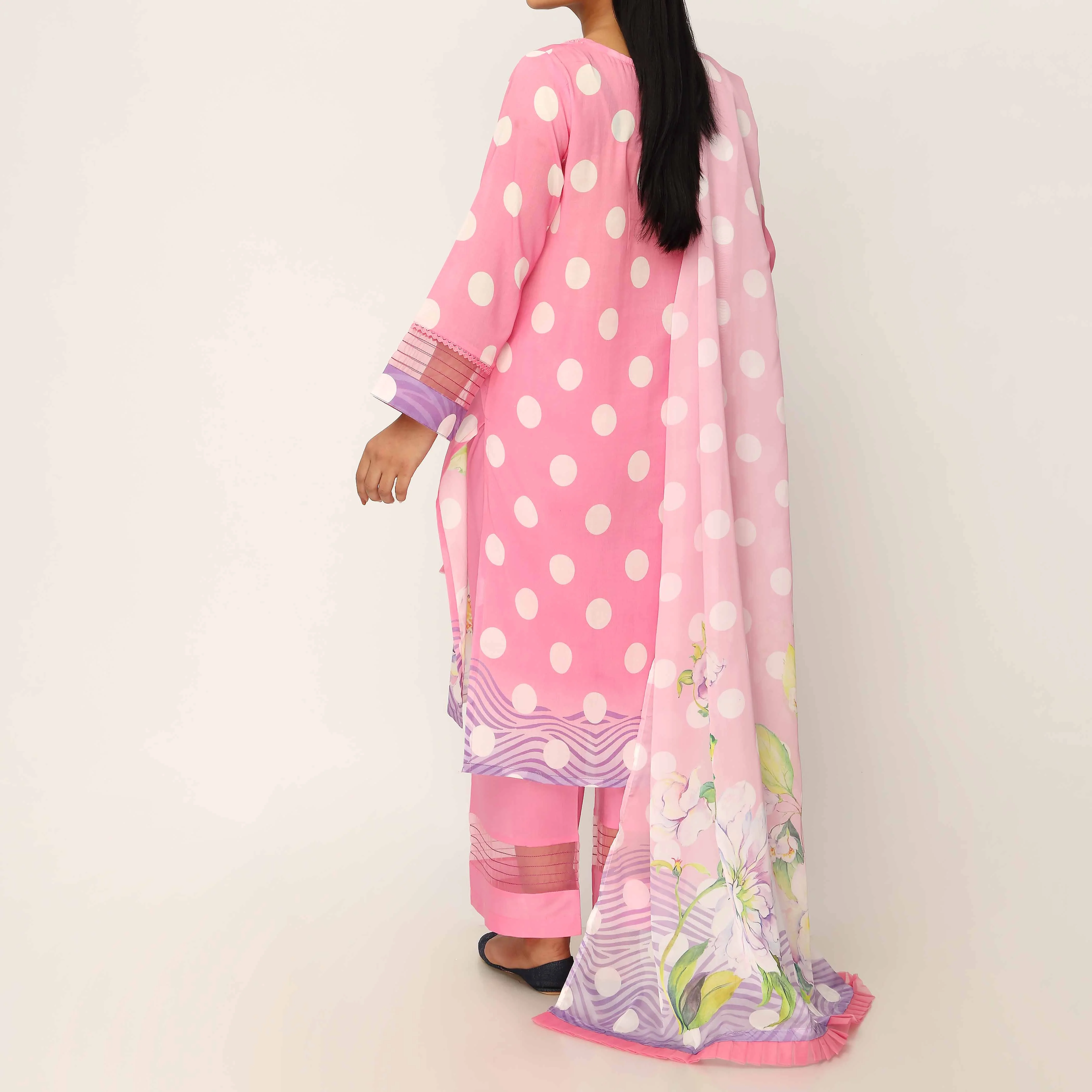 3PC- Digital Printed Embroiderd Lawn Suit PS5179 - Image 4