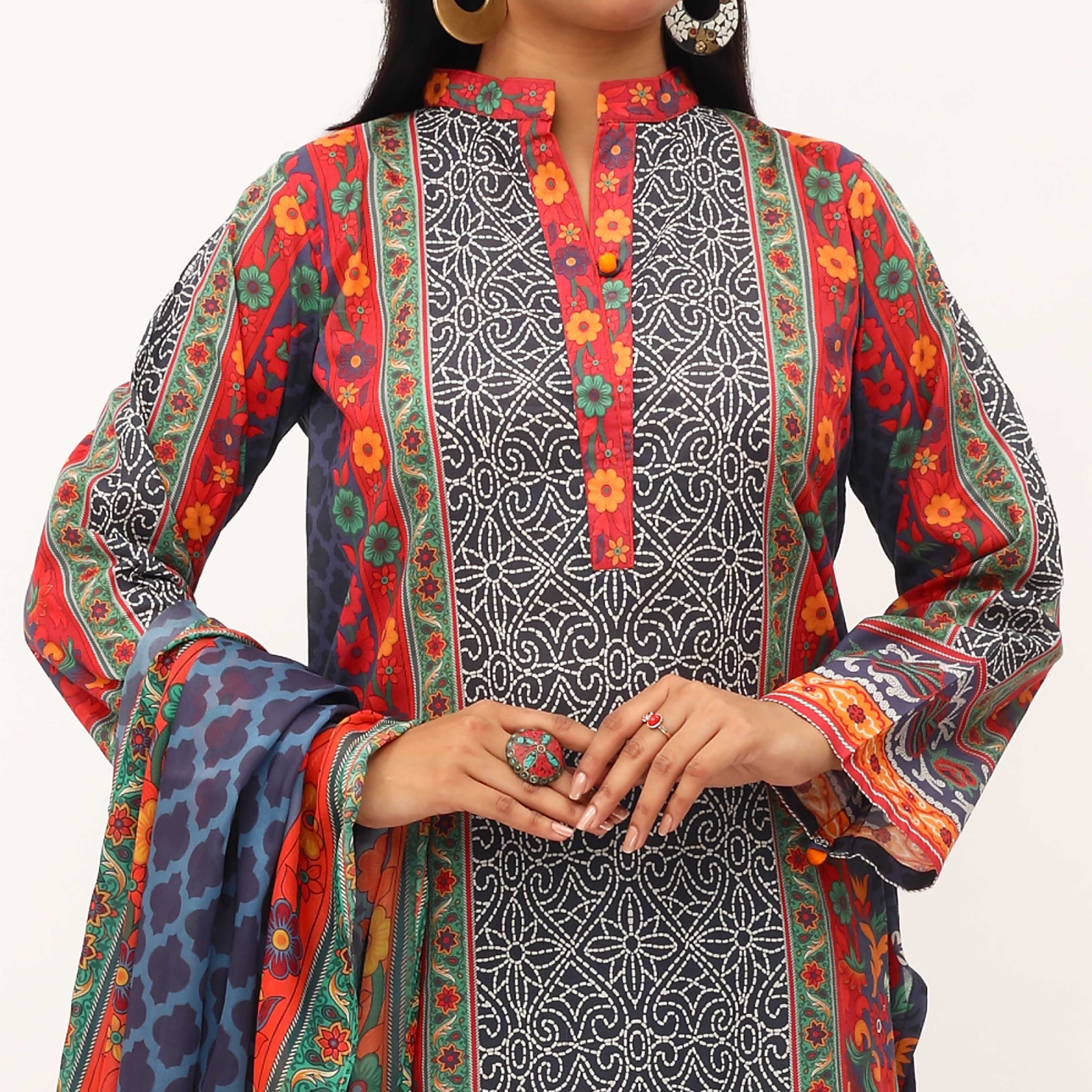 3PC- Digital Printed Lawn Suit PS5117 - Image 3