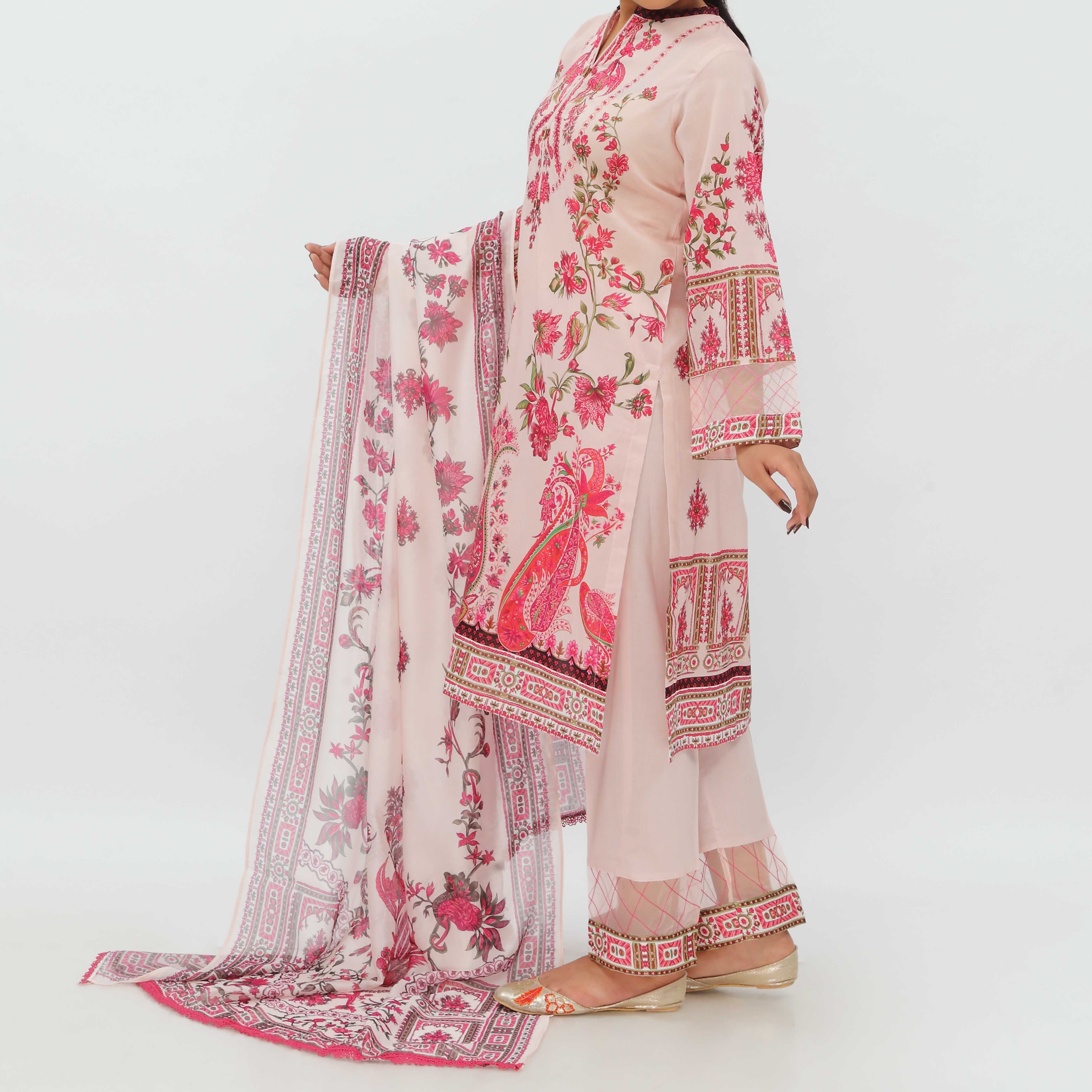3PC- Digital Printed Lawn Suit PS5256 - Image 4