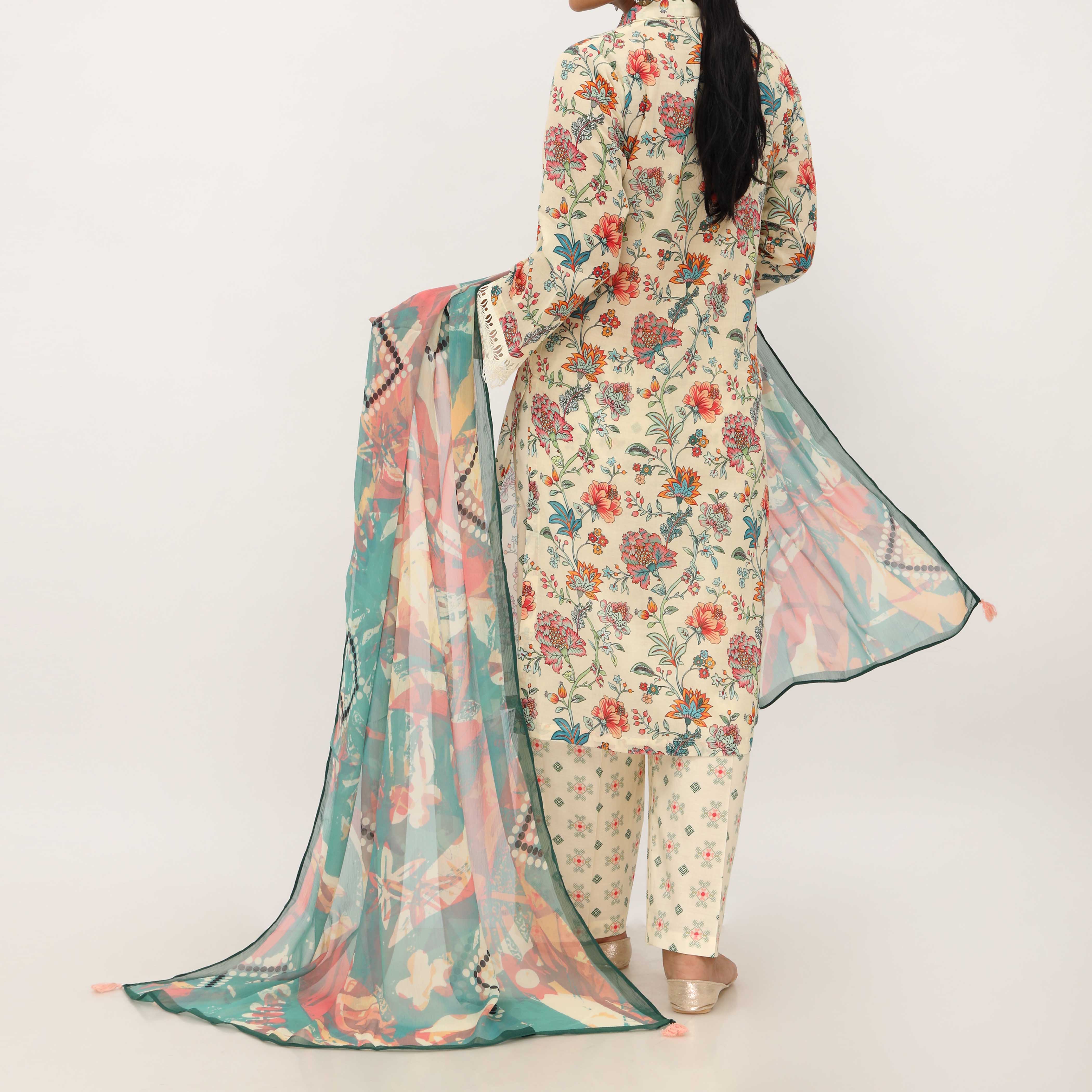 3PC- Digital Printed Lawn Suit PS5379 - Image 3