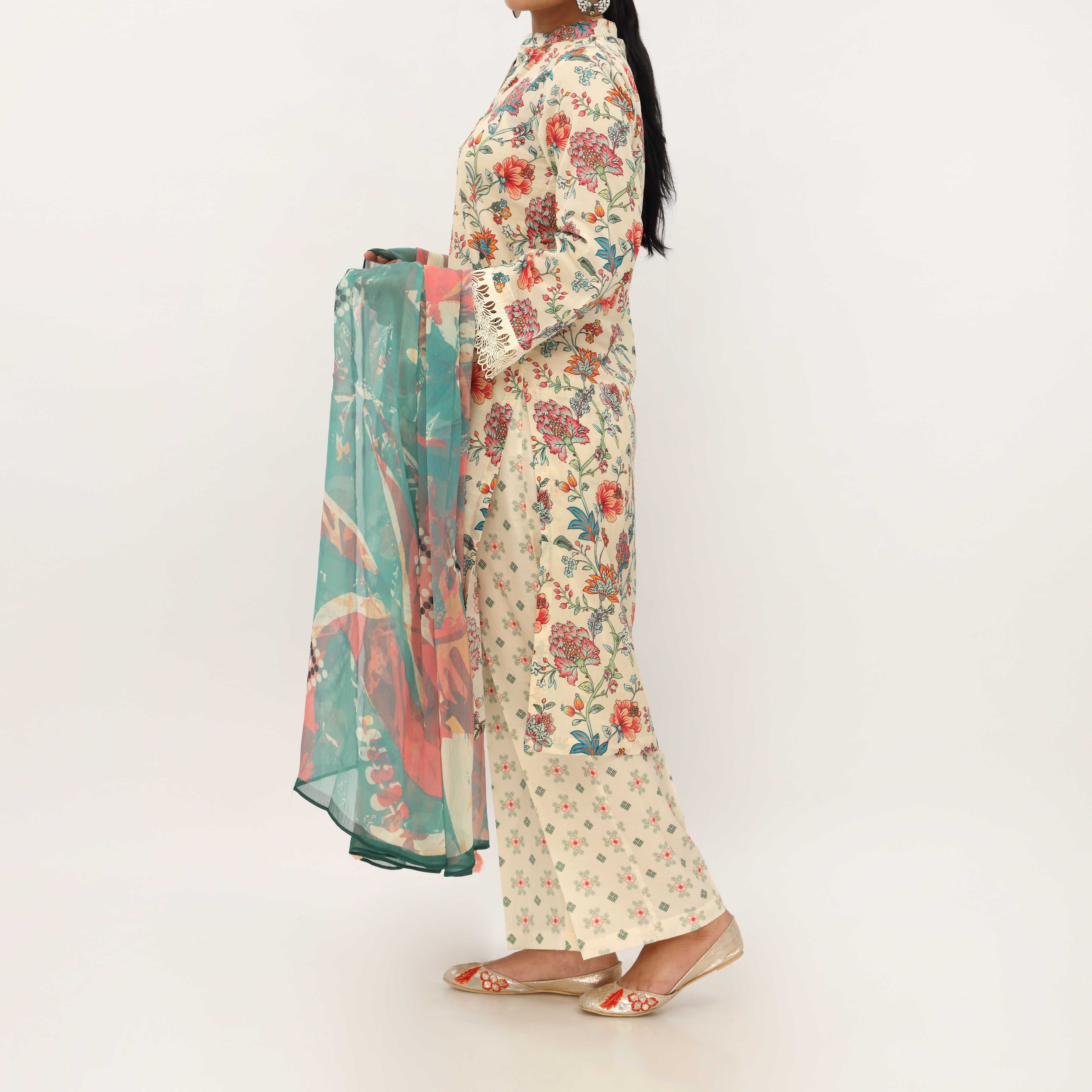 3PC- Digital Printed Lawn Suit PS5379 - Image 4