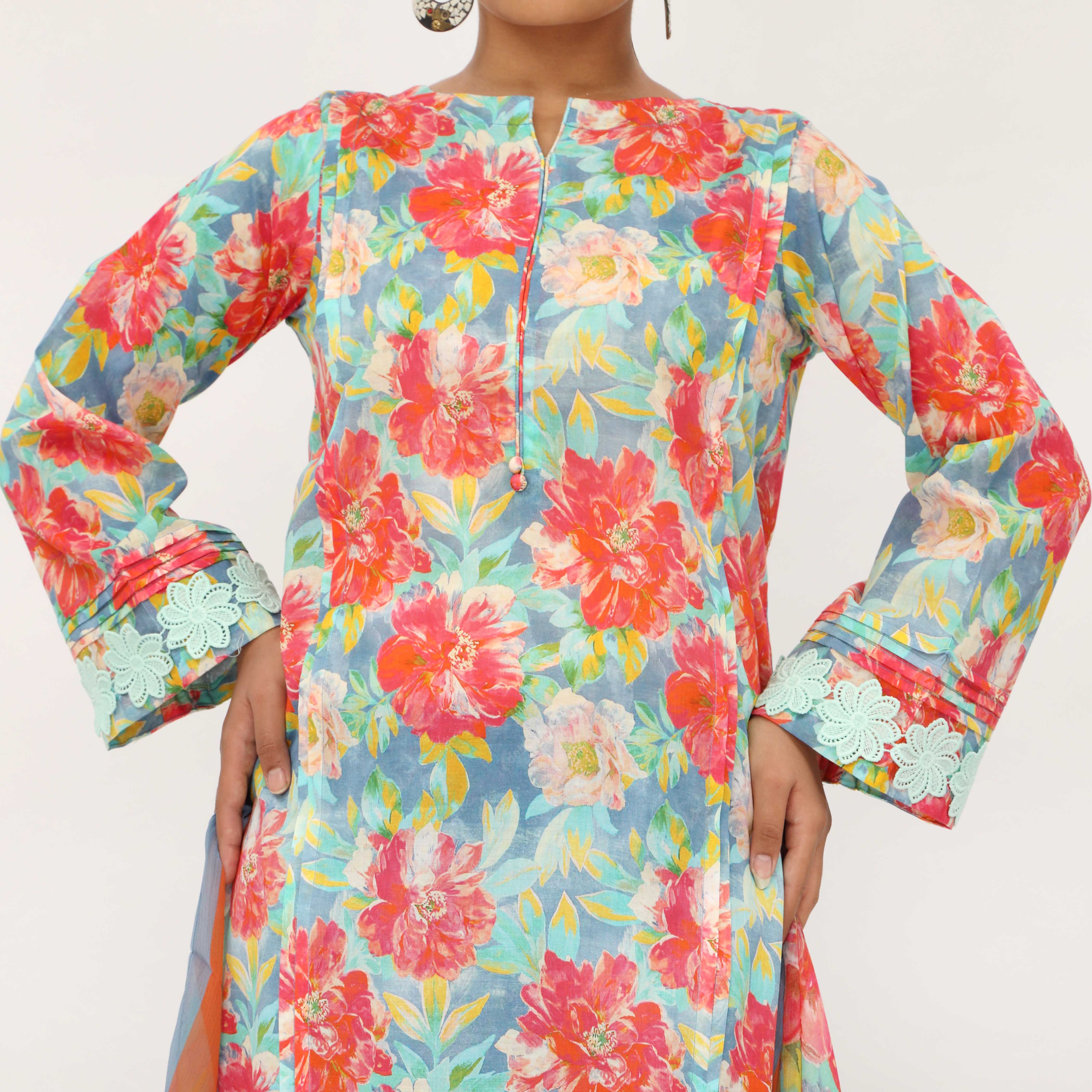 3PC- Digital Printed Lawn Suit PS5384 - Image 3