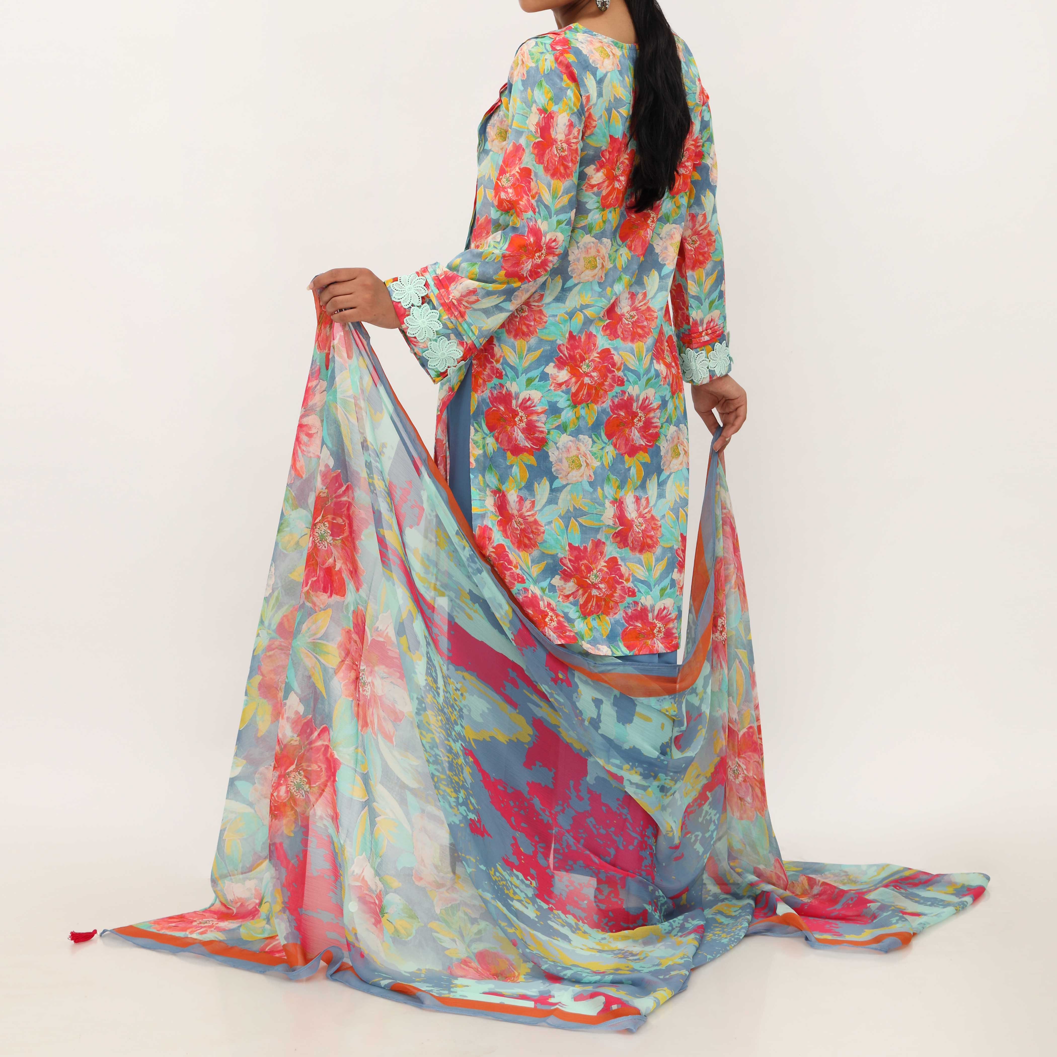 3PC- Digital Printed Lawn Suit PS5384 - Image 5