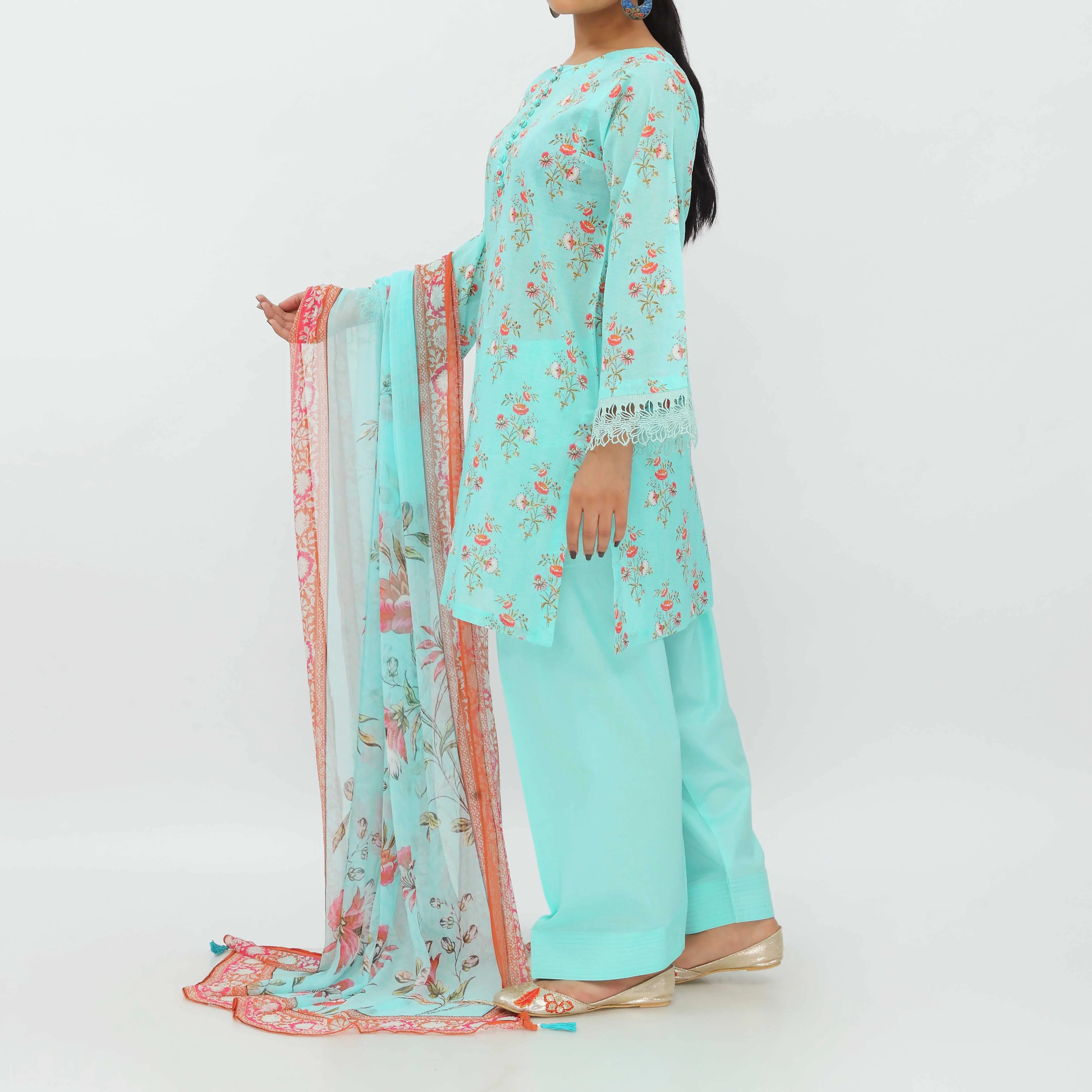 2PC- Digital Printed Lawn Suit PS5385 - Image 5