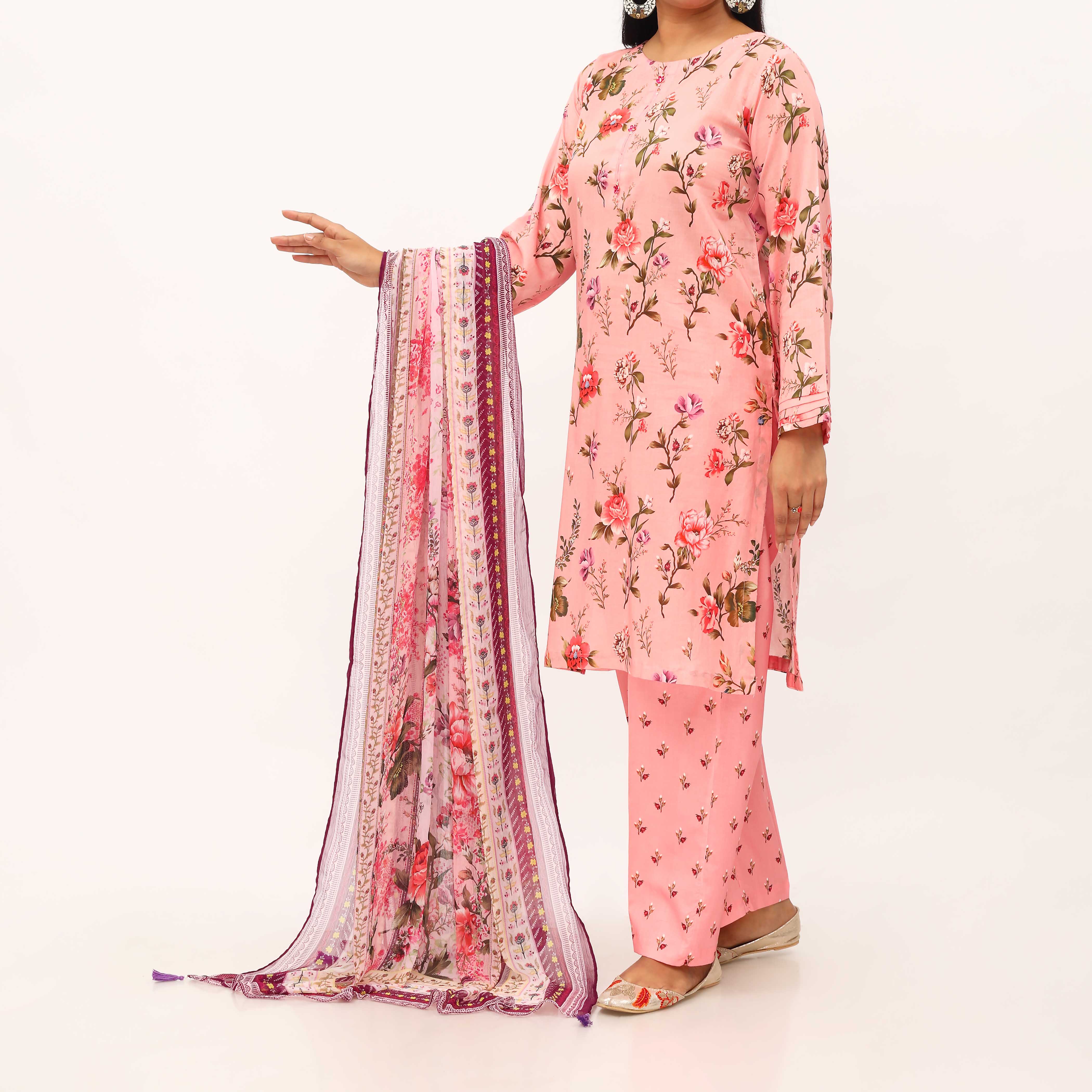 3PC- Digital Printed Lawn Suit PS5386 - Image 3
