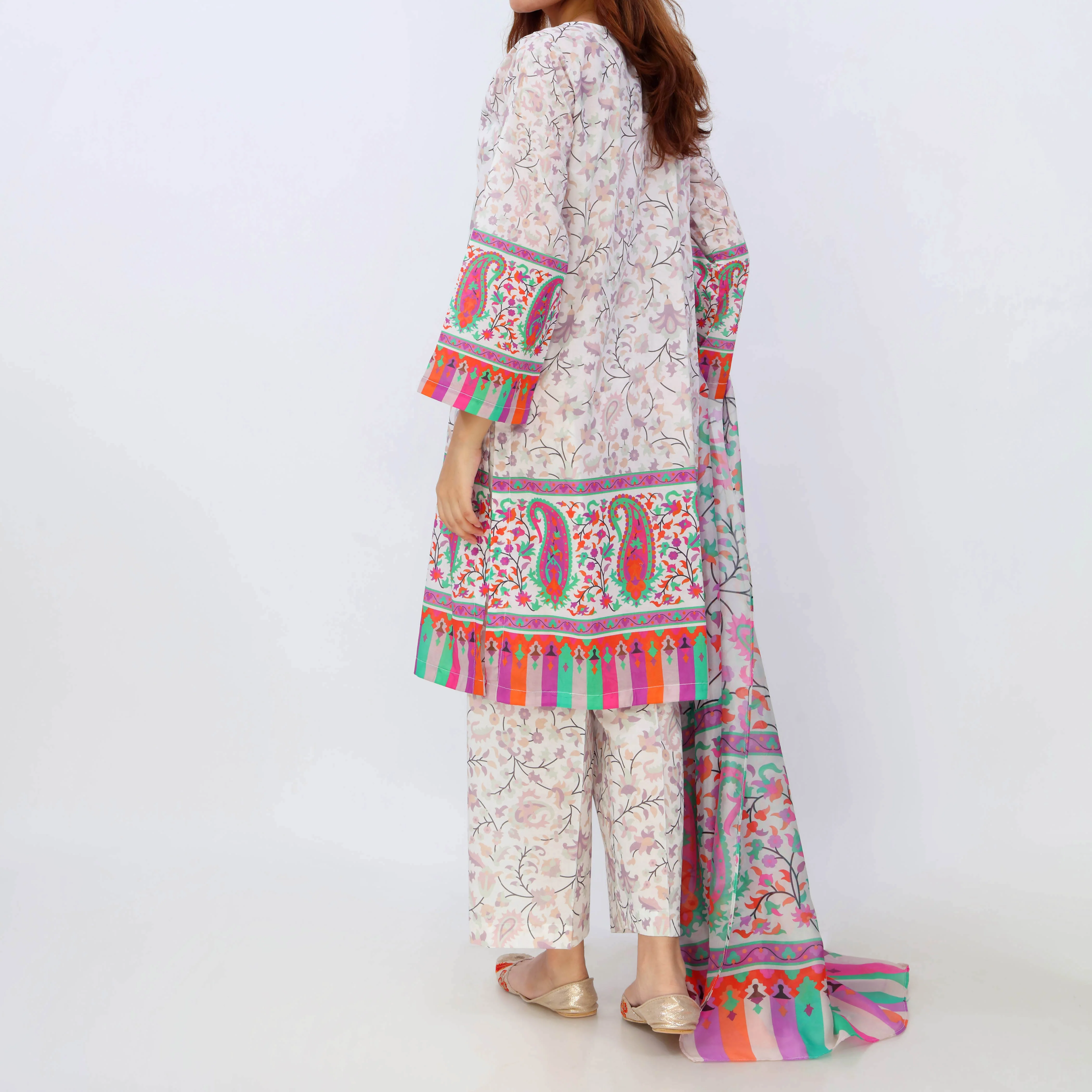 3PC- Digital Printed Lawn Suit PS5428 - Image 5