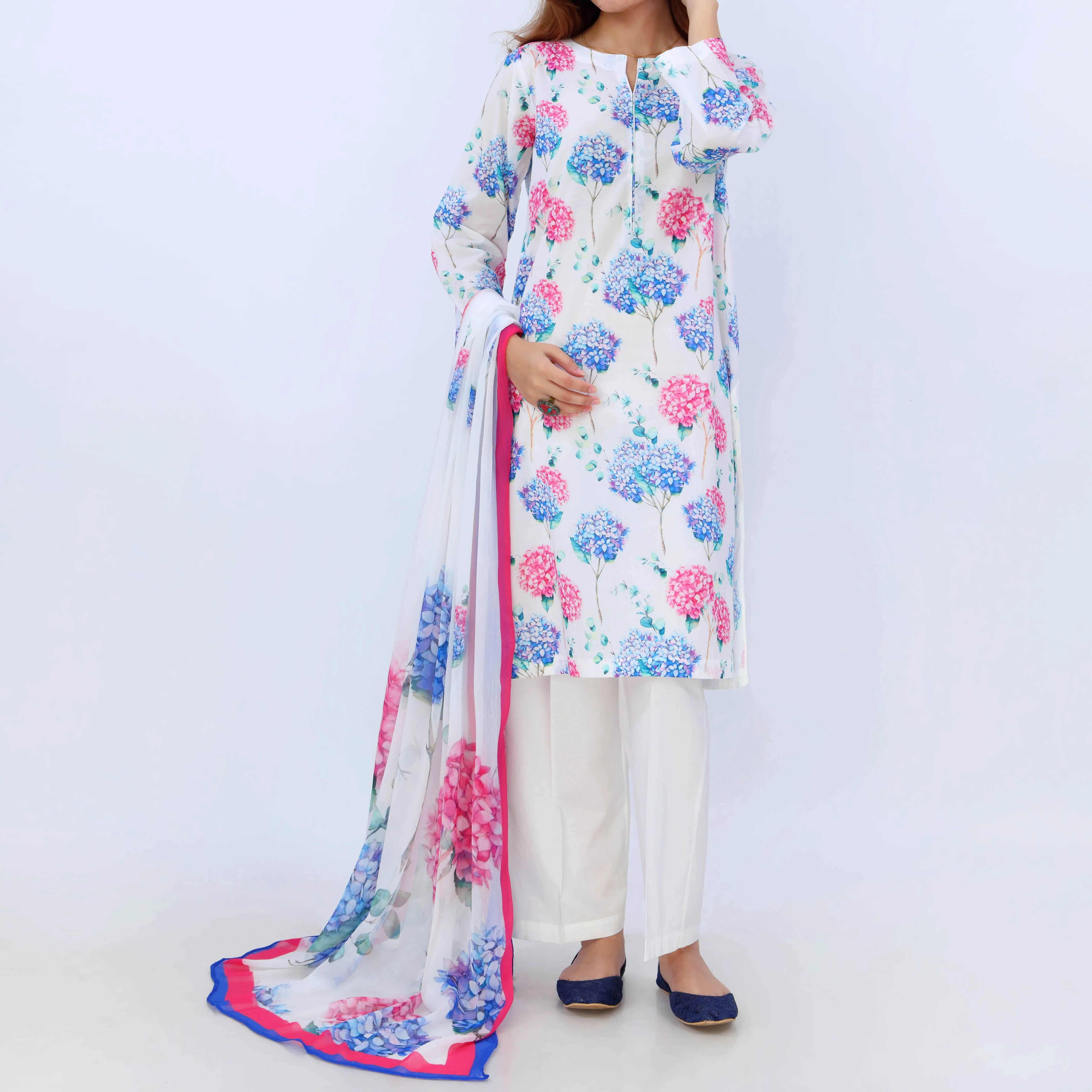 3PC- Digital Printed Lawn Suit PS5513 - Image 2
