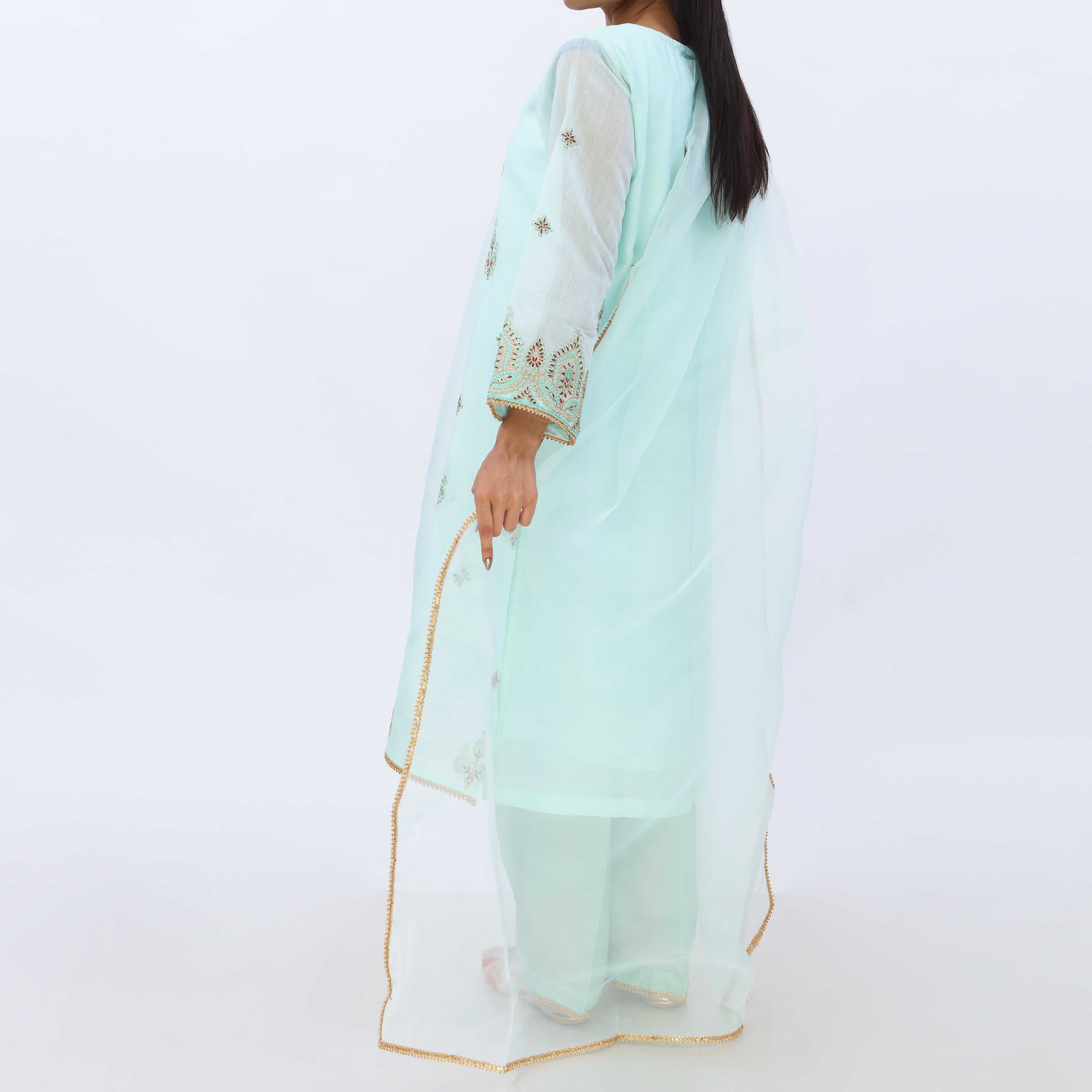 3PC- Dyed Paper Cotton Suit PS5257 - Image 5