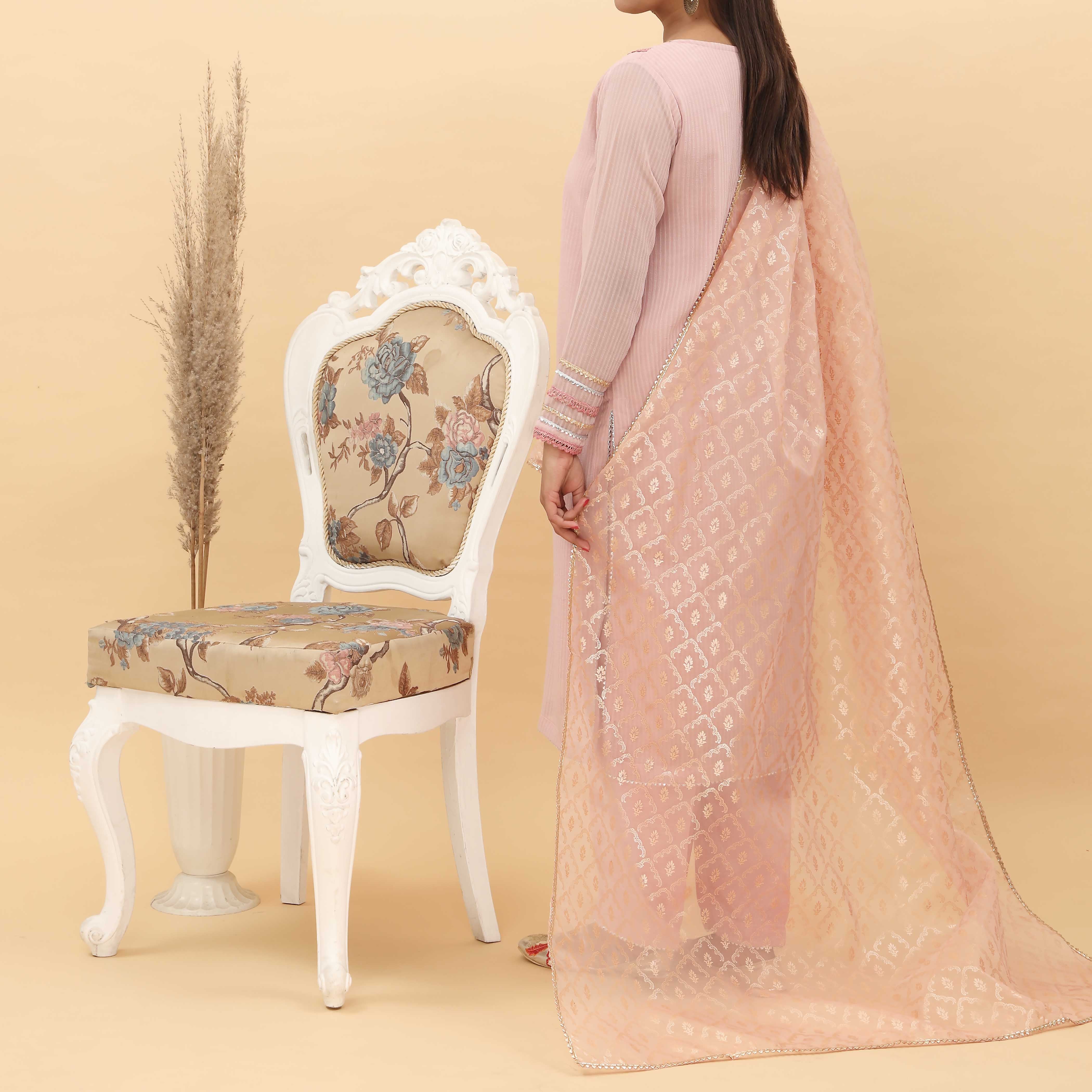 3PC- Georget Chiffon Suit PS4969 - Image 3