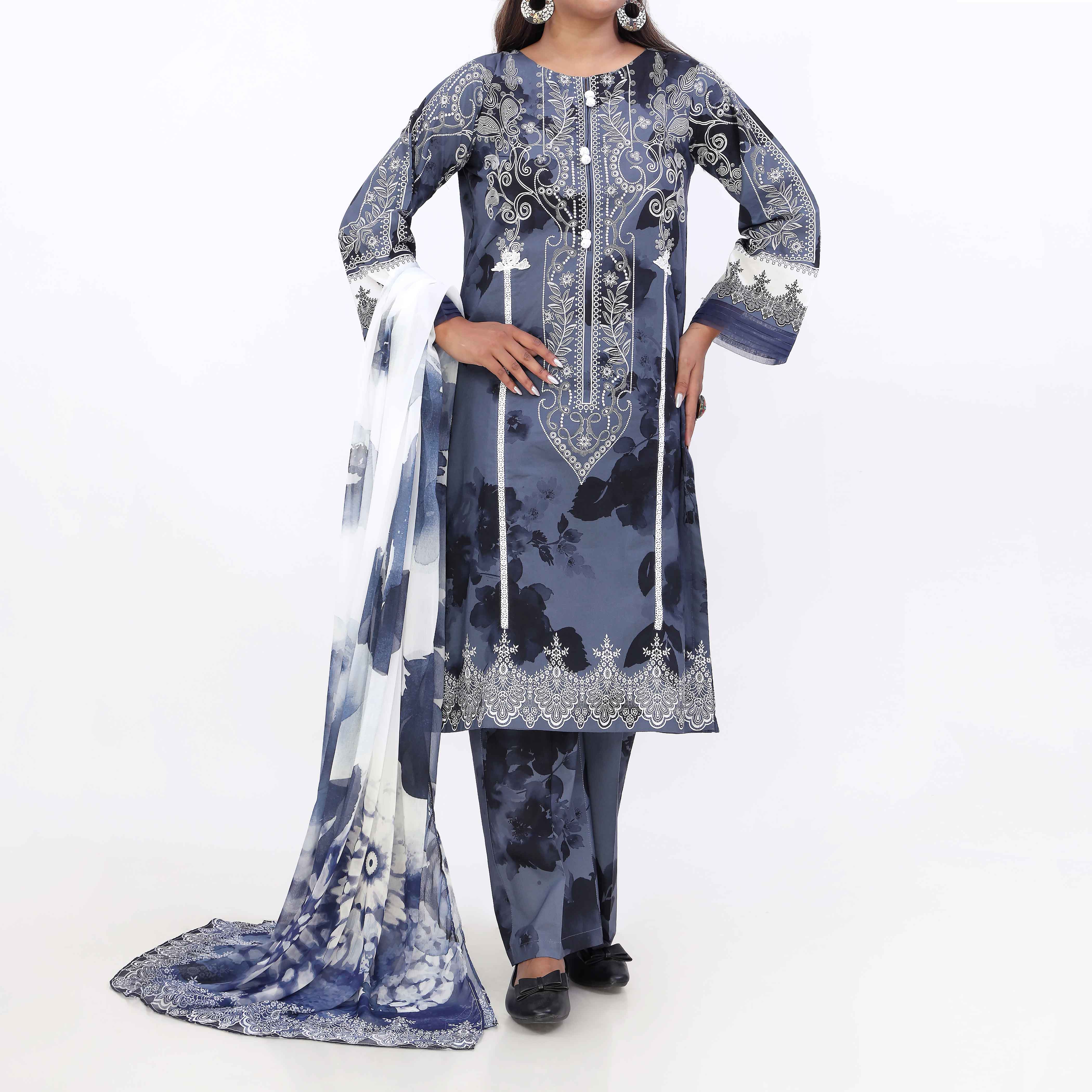 Tintura<br>3 PC Printed Suit PW5087 - Image 2