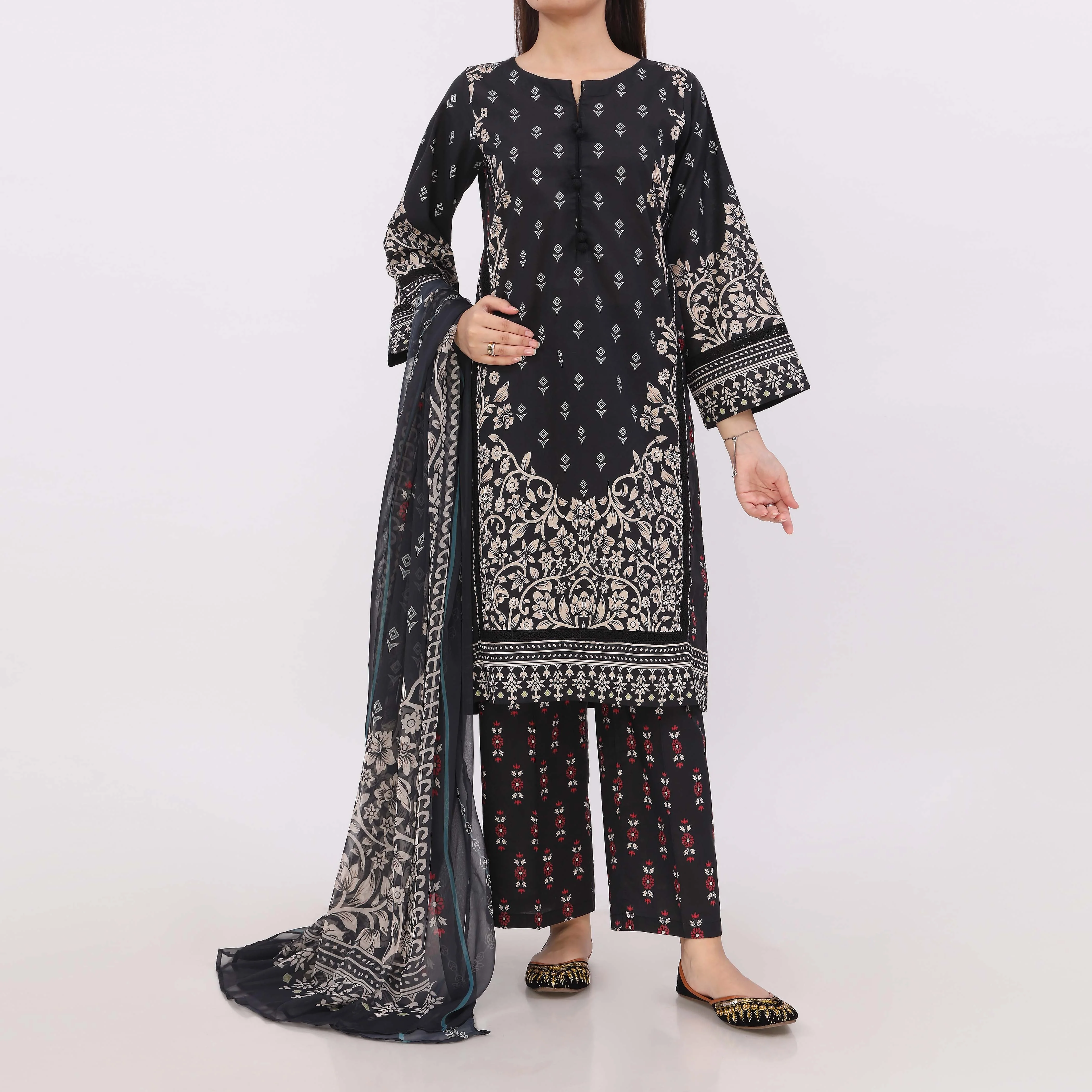 Rohina<br>3 PC Printed Suit PW5161 - Image 2