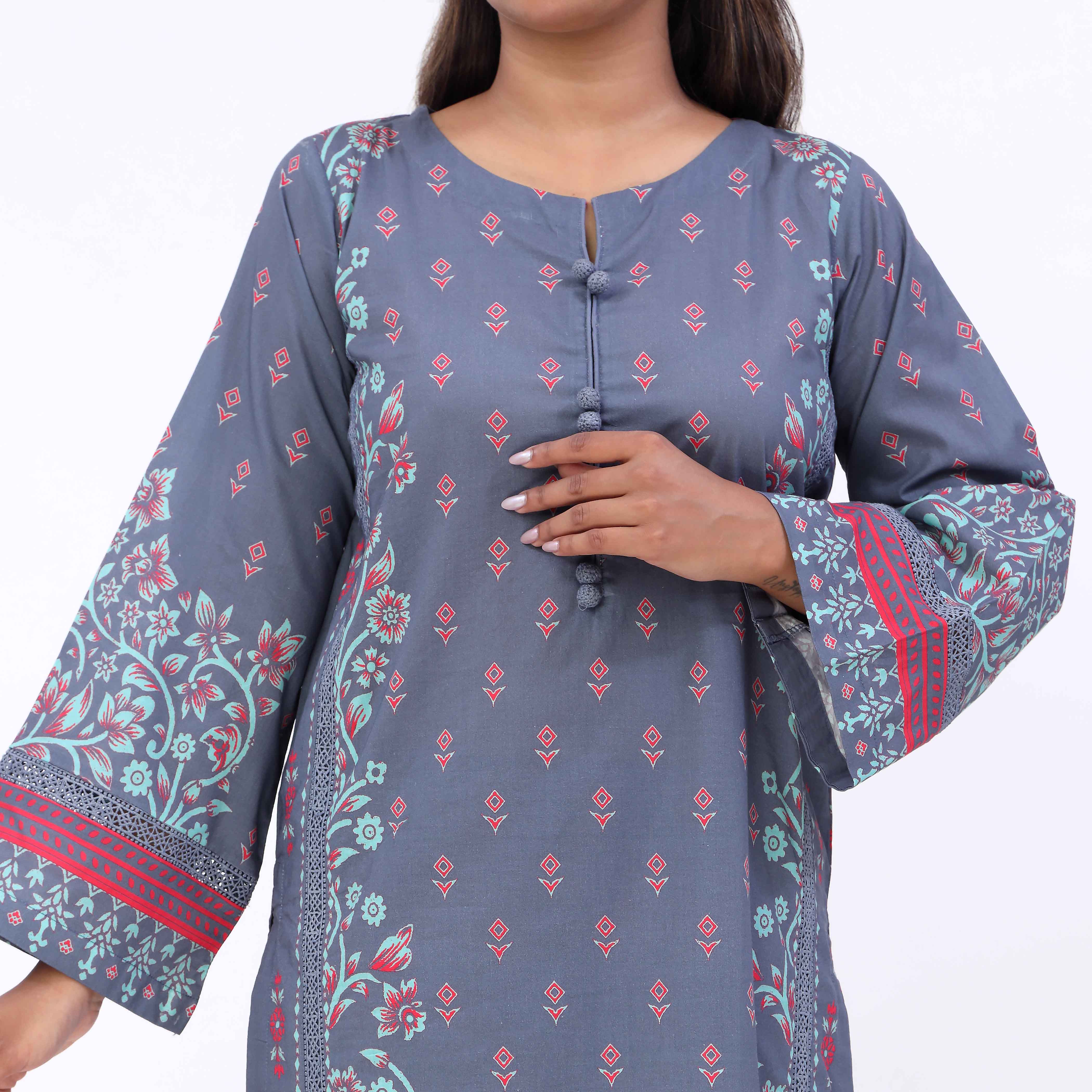 Rohina <br> 3PC Printed Suit - Image 3