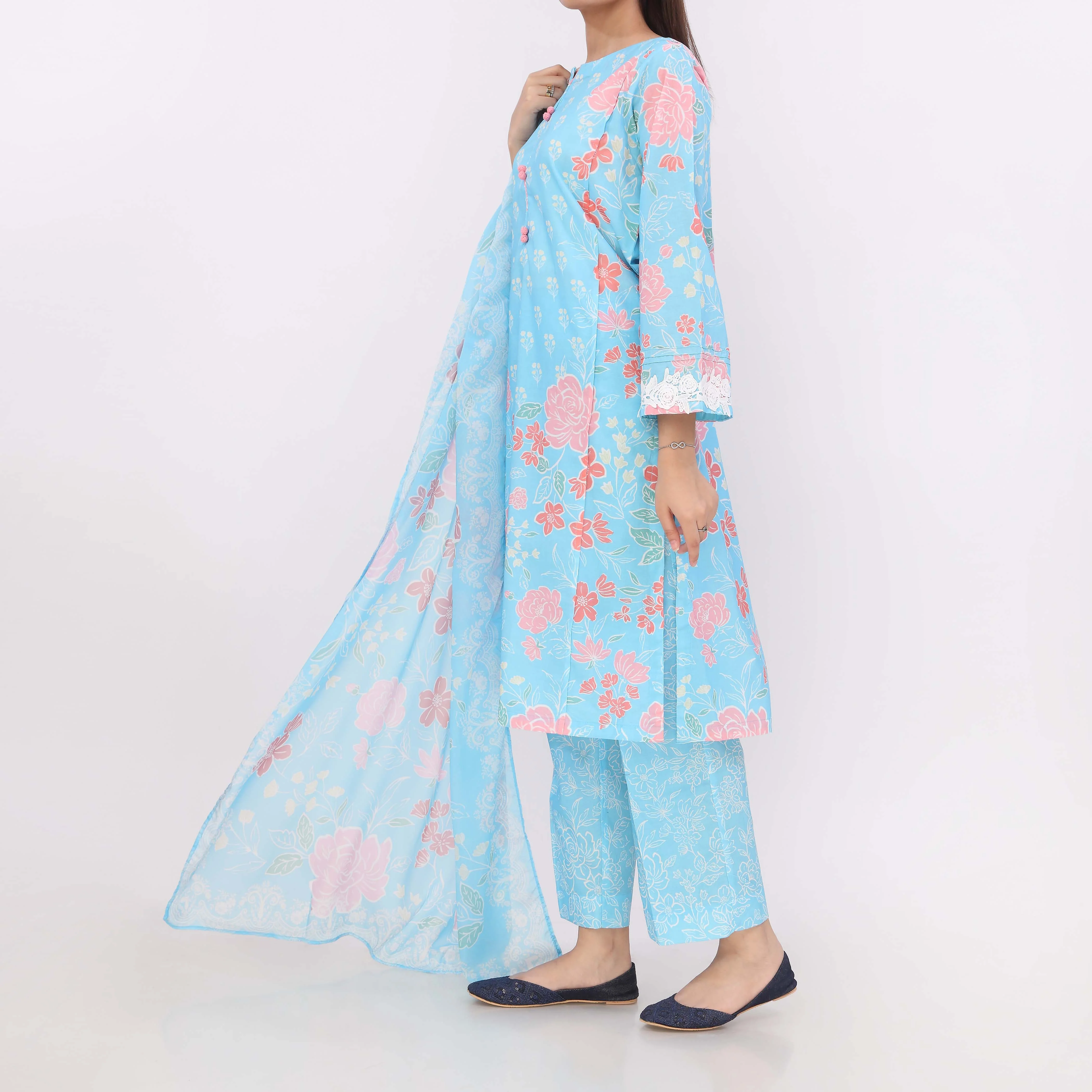 Marise<br>3 PC Printed Suit PW5163 - Image 4