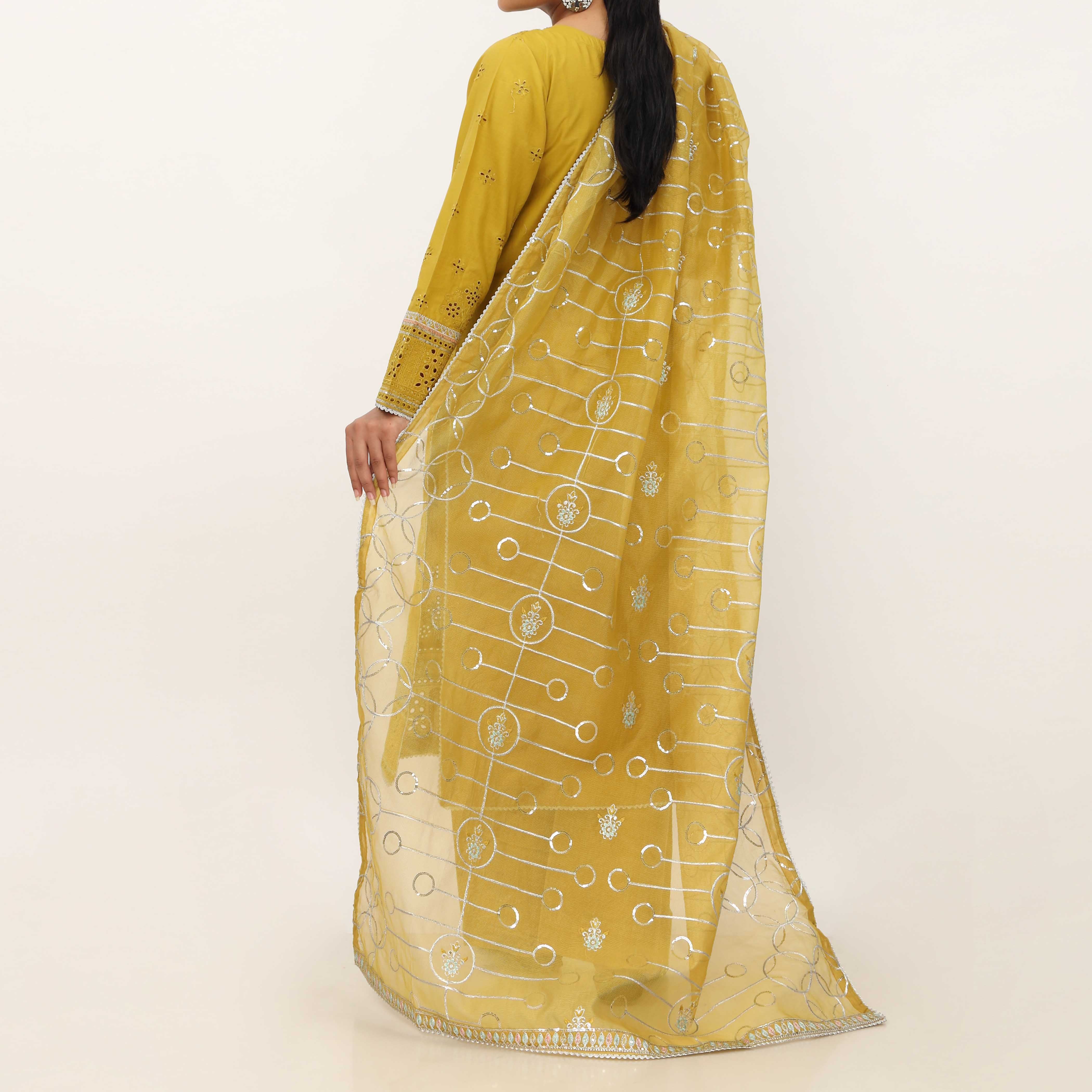 3PC- Viscose Embellished Suit PF5159 - Image 4