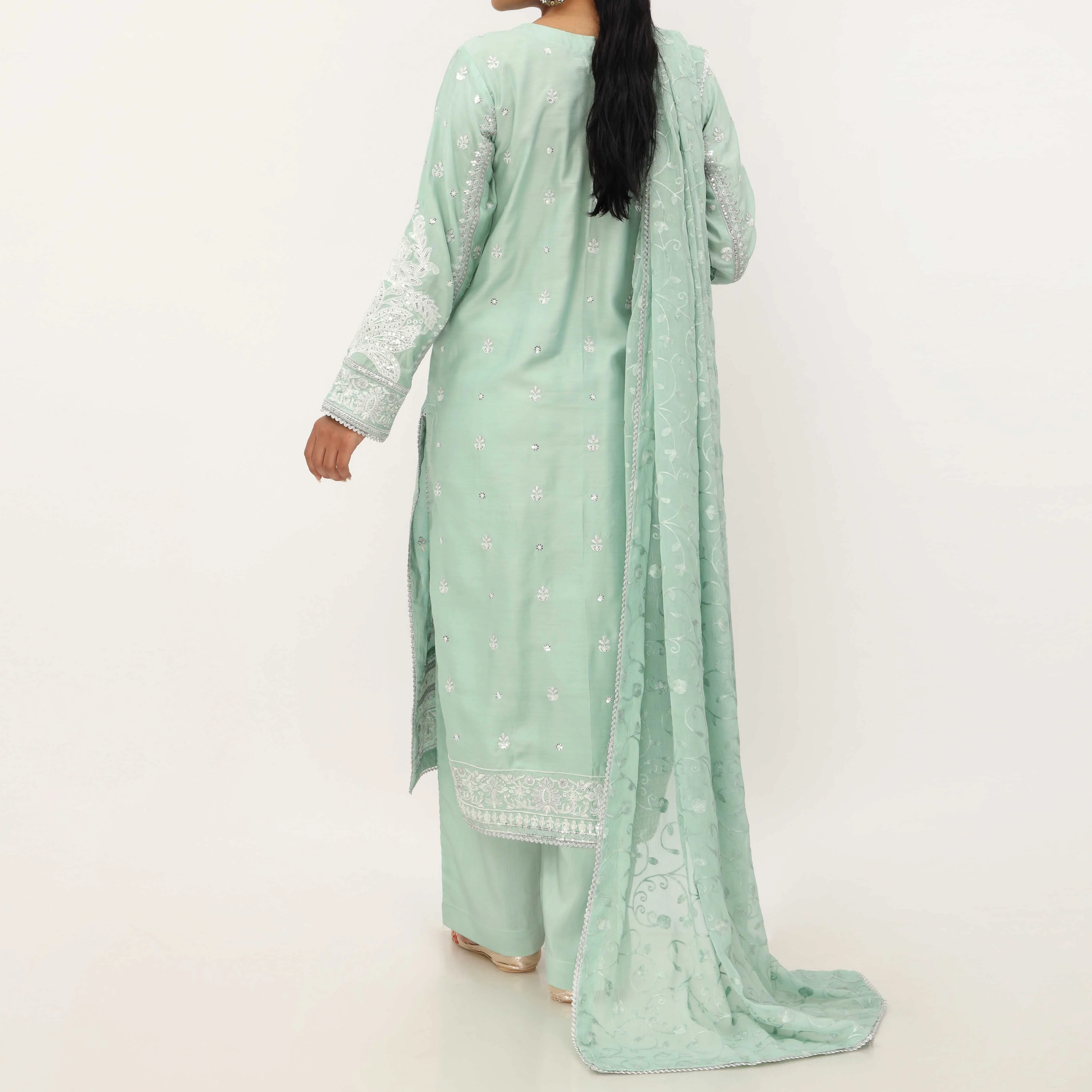 3PC- Viscose Embellished Suit PF5164 - Image 4