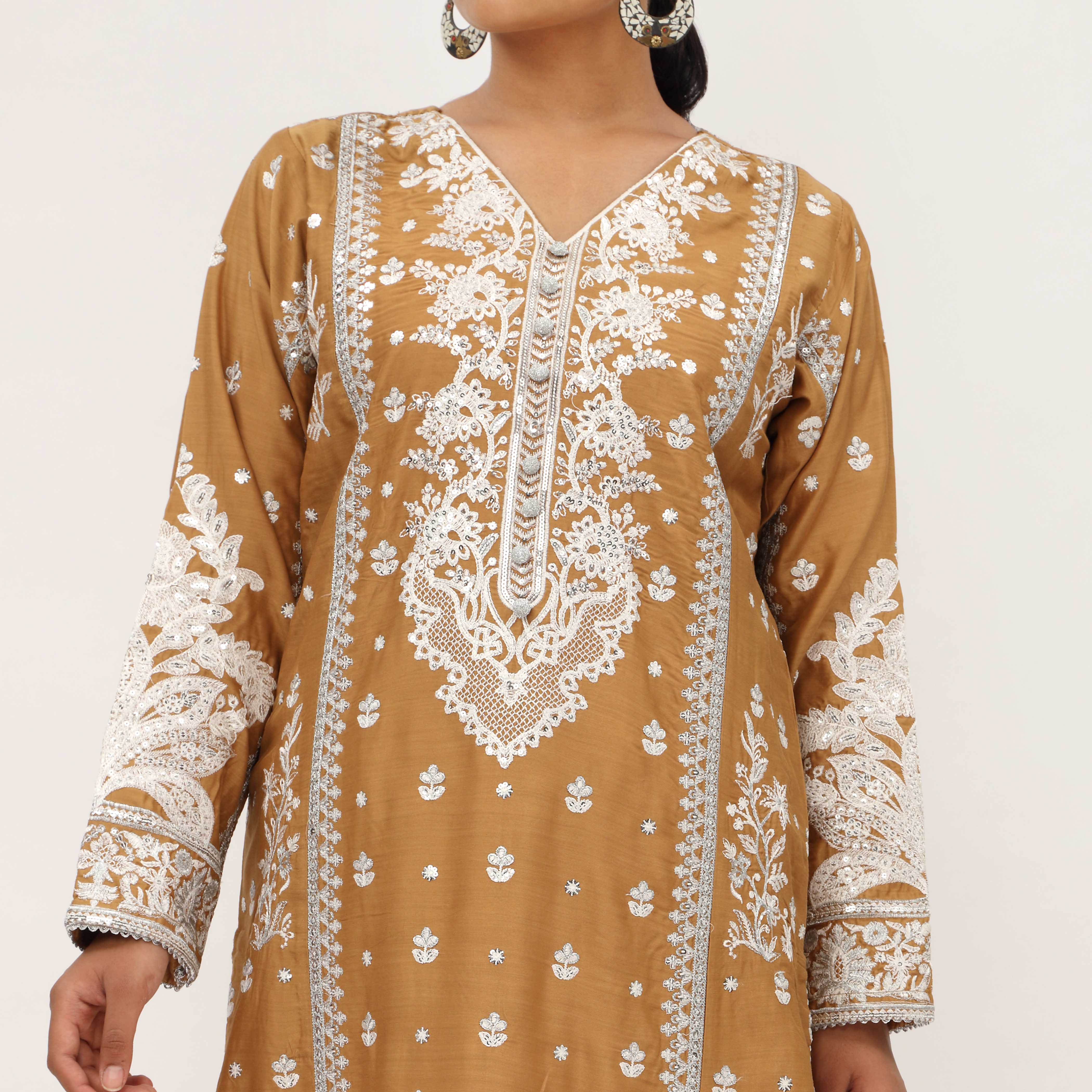 3PC- Viscose Embellished Suit PF5166 - Image 2