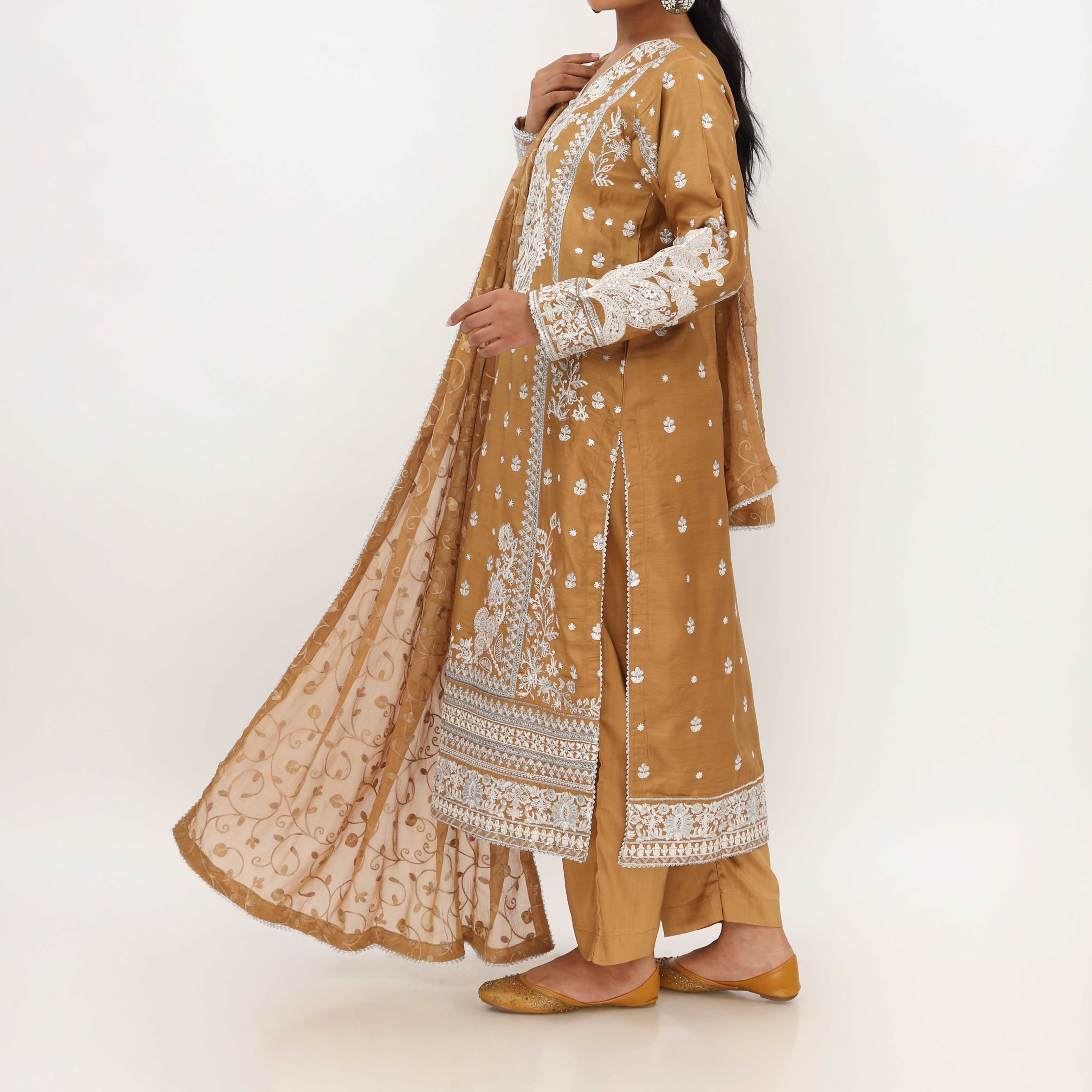 3PC- Viscose Embellished Suit PF5166 - Image 3
