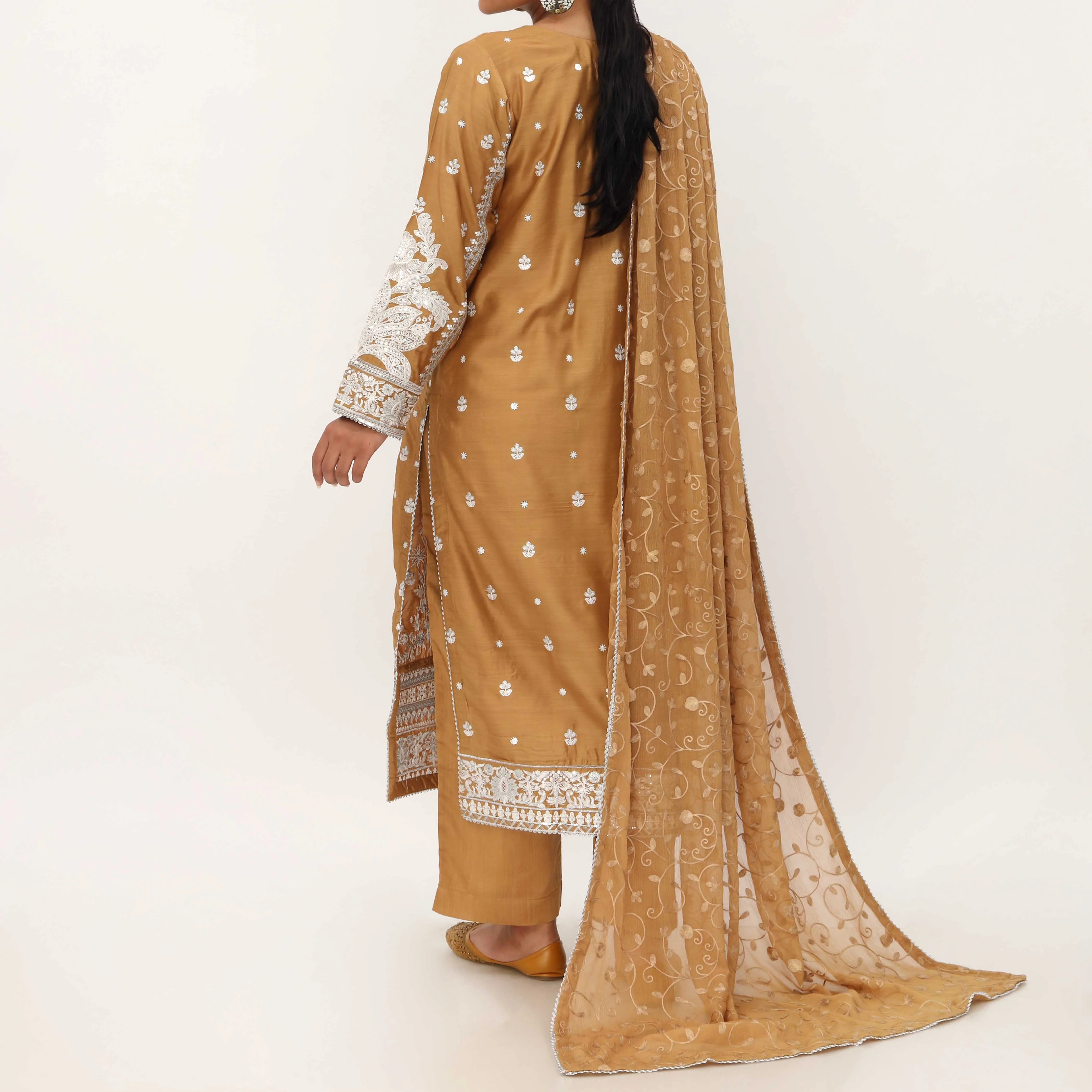 3PC- Viscose Embellished Suit PF5166 - Image 4