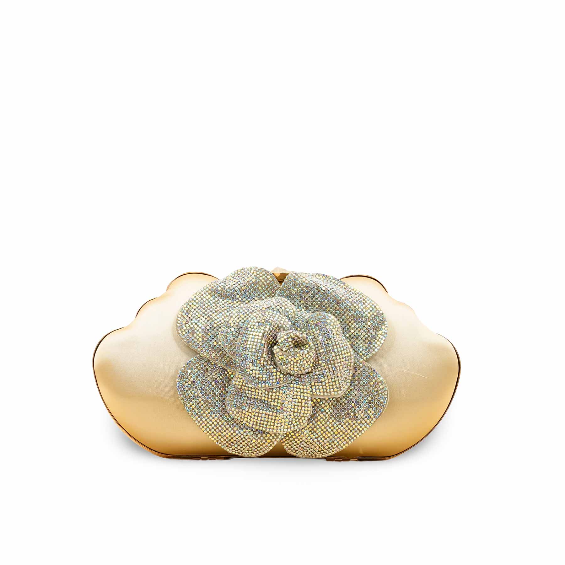 AB Golden Fancy Clutch For Women P24248 - Image 2