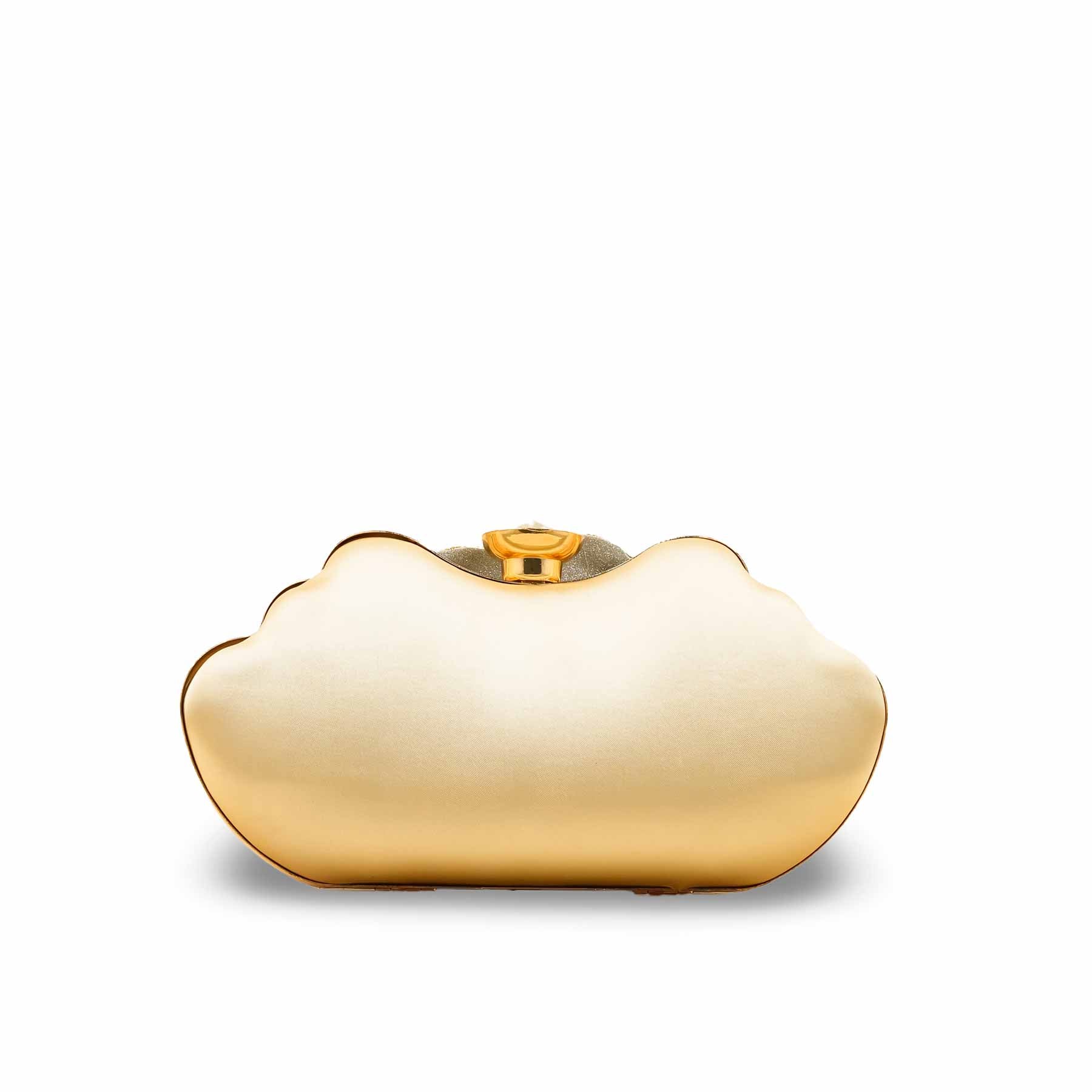 AB Golden Fancy Clutch For Women P24248 - Image 4
