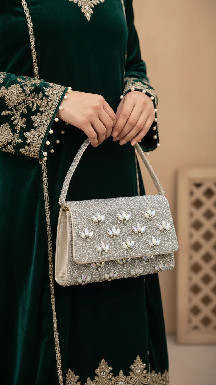 AB Golden Fancy Shoulder Bag P24332