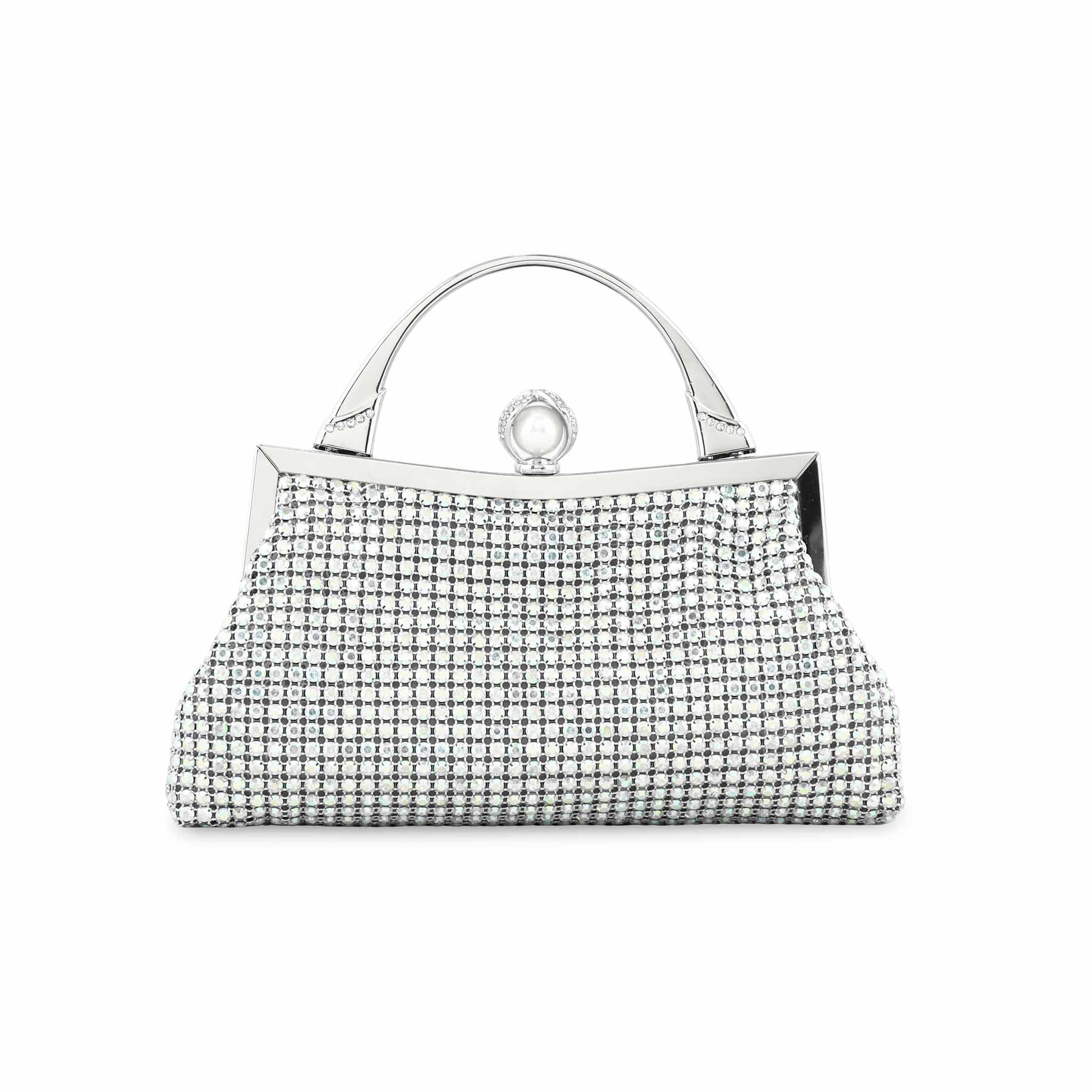 AB Silver Bridal Clutch p24272 - Image 4