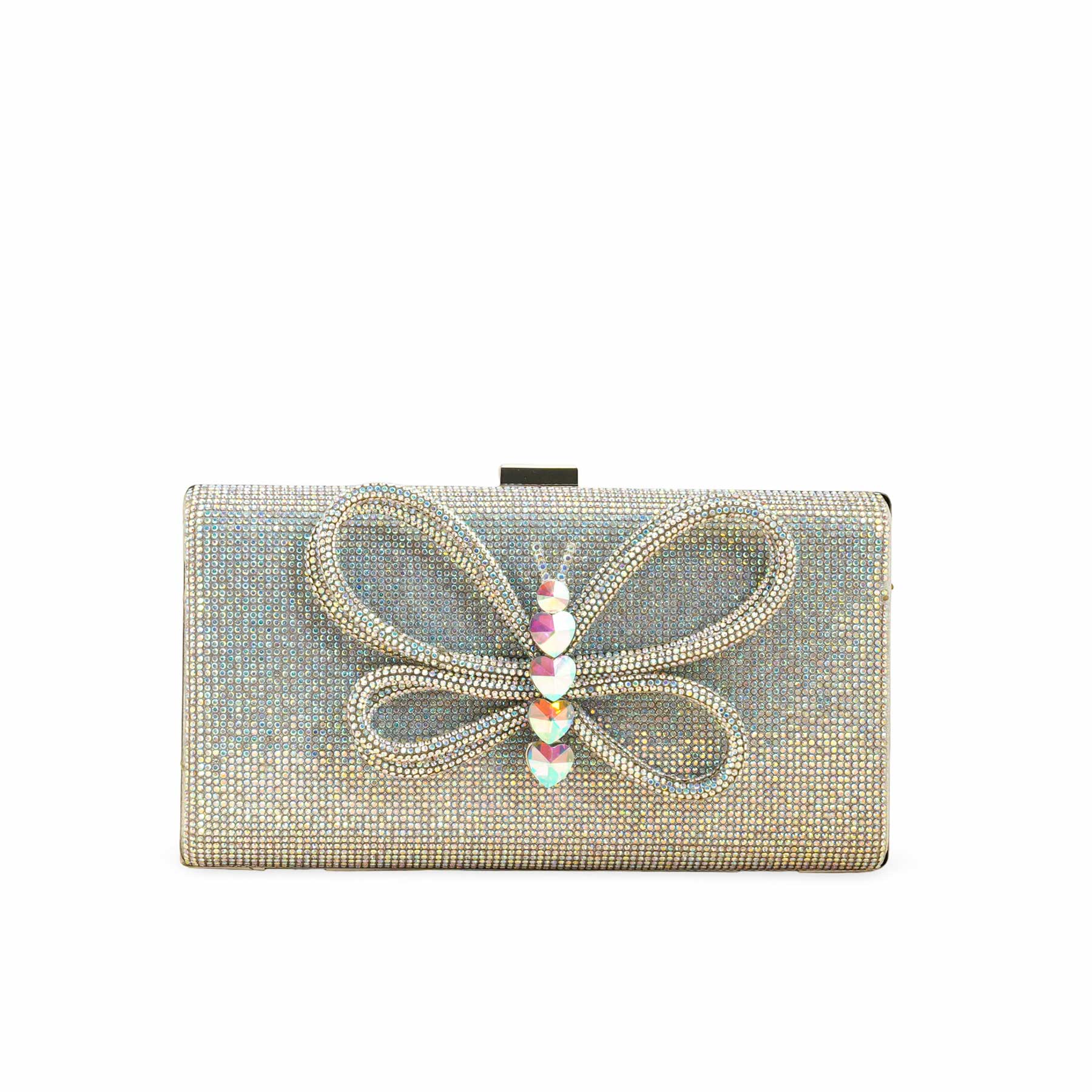 AB Silver Fancy Clutch p24233 - Image 2