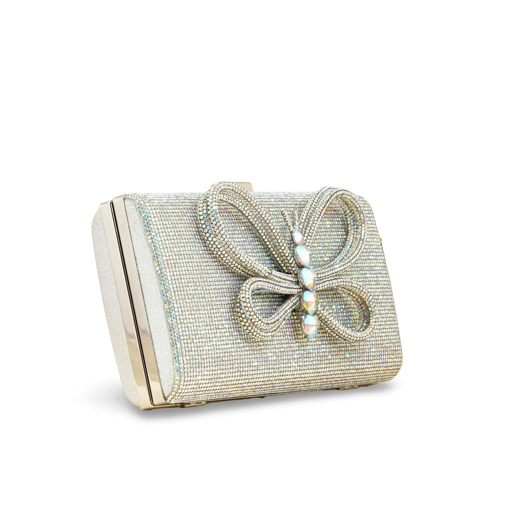 AB Silver Fancy Clutch p24233 - Image 3