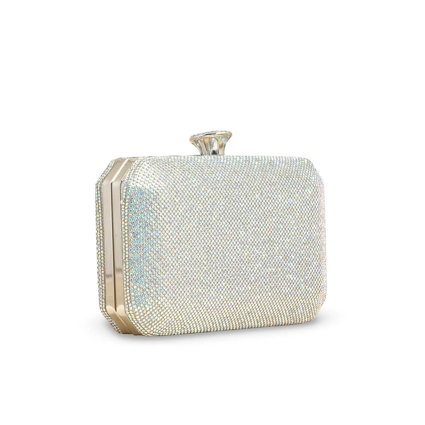 AB Silver Fancy Clutch p24237 - Image 3